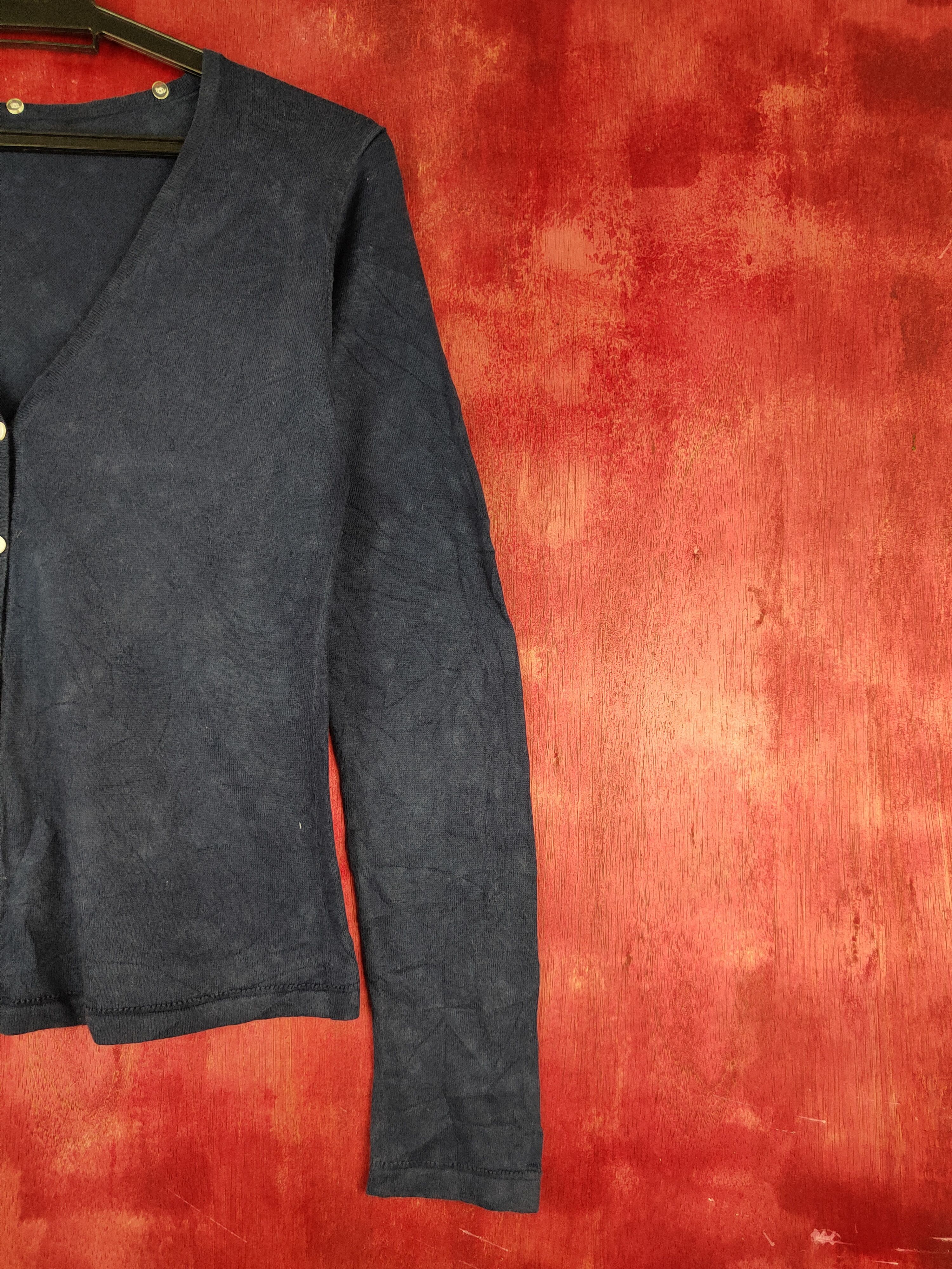 Japanese Brand × Vintage Japanese Brand Navy Blue faded Cardigan thin vintage#S873 Size S / US 4 / IT 40 - 6 Thumbnail