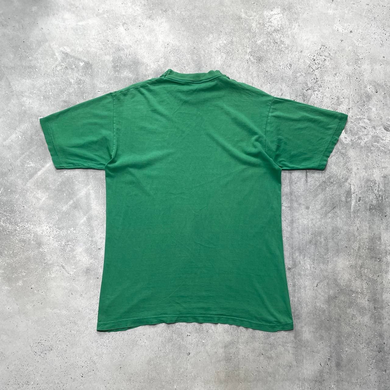 Vintage Vintage 2000s Blank T Shirt Faded Green Size XL Size US XL / EU 56 / 4 - 2 Thumbnail