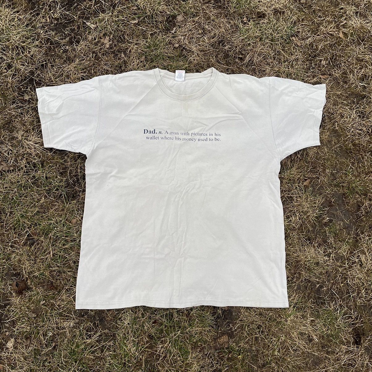 Vintage Vintage Y2K Sun Faded Graphic Tee Dad Humor Cream Baggy L Size US L / EU 52-54 / 3 - 1 Thumbnail