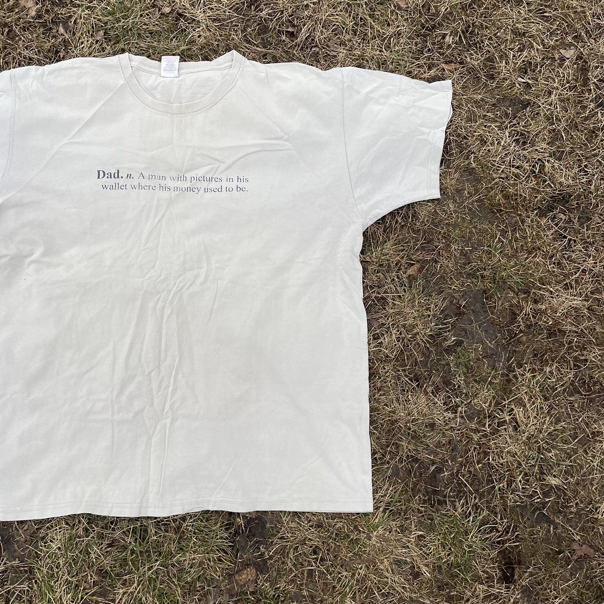 Vintage Vintage Y2K Sun Faded Graphic Tee Dad Humor Cream Baggy L Size US L / EU 52-54 / 3 - 2 Thumbnail