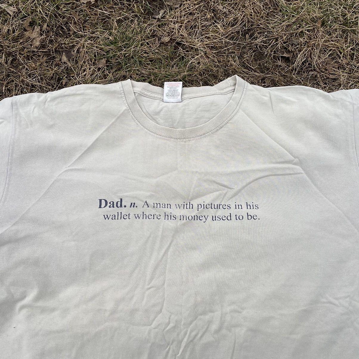 Vintage Vintage Y2K Sun Faded Graphic Tee Dad Humor Cream Baggy L Size US L / EU 52-54 / 3 - 4 Thumbnail