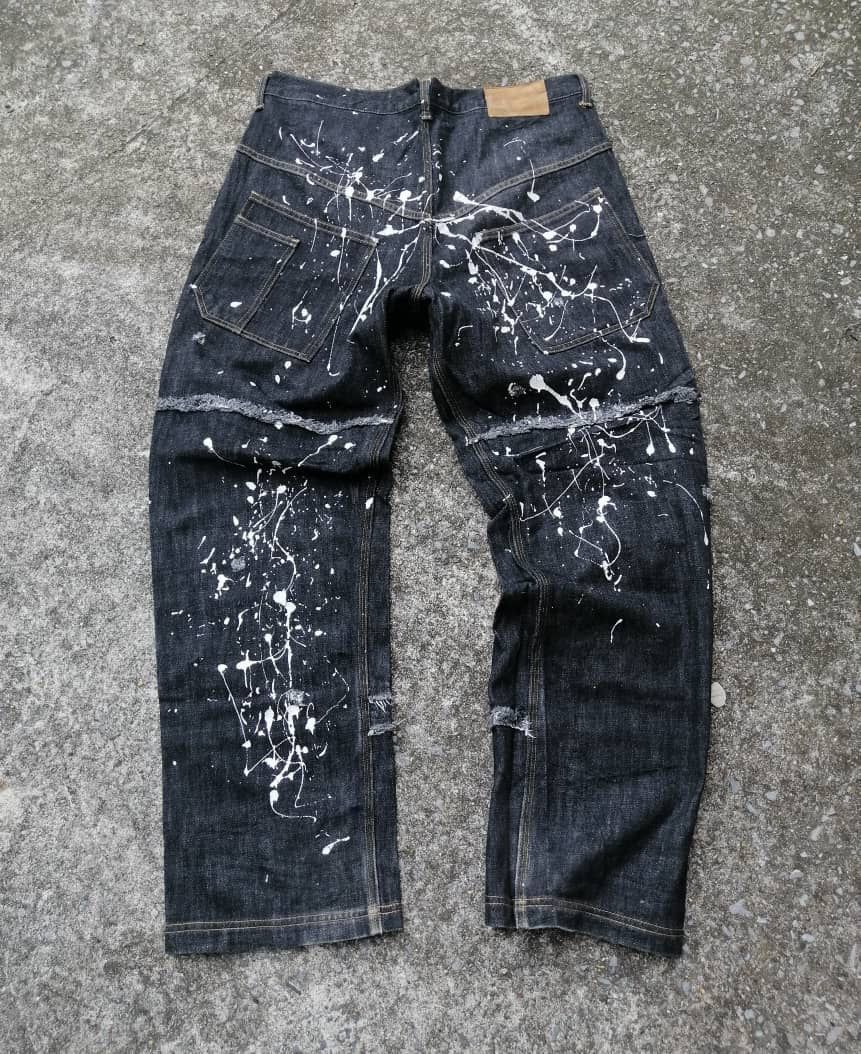 Japanese Brand Refuge Art Design Made In Japan Denim Jeans Size US 34 / EU 50 - 2 Thumbnail