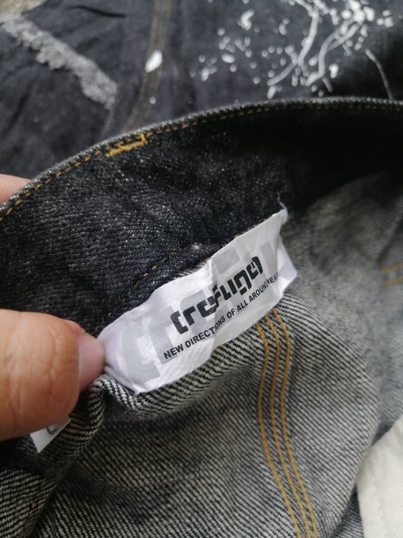 Japanese Brand Refuge Art Design Made In Japan Denim Jeans Size US 34 / EU 50 - 3 Thumbnail