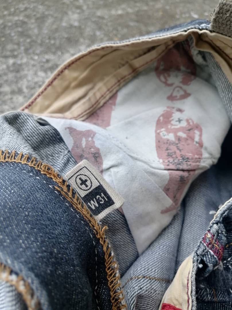 Japanese Brand Refuge Art Design Made In Japan Denim Jeans Size US 34 / EU 50 - 7 Thumbnail