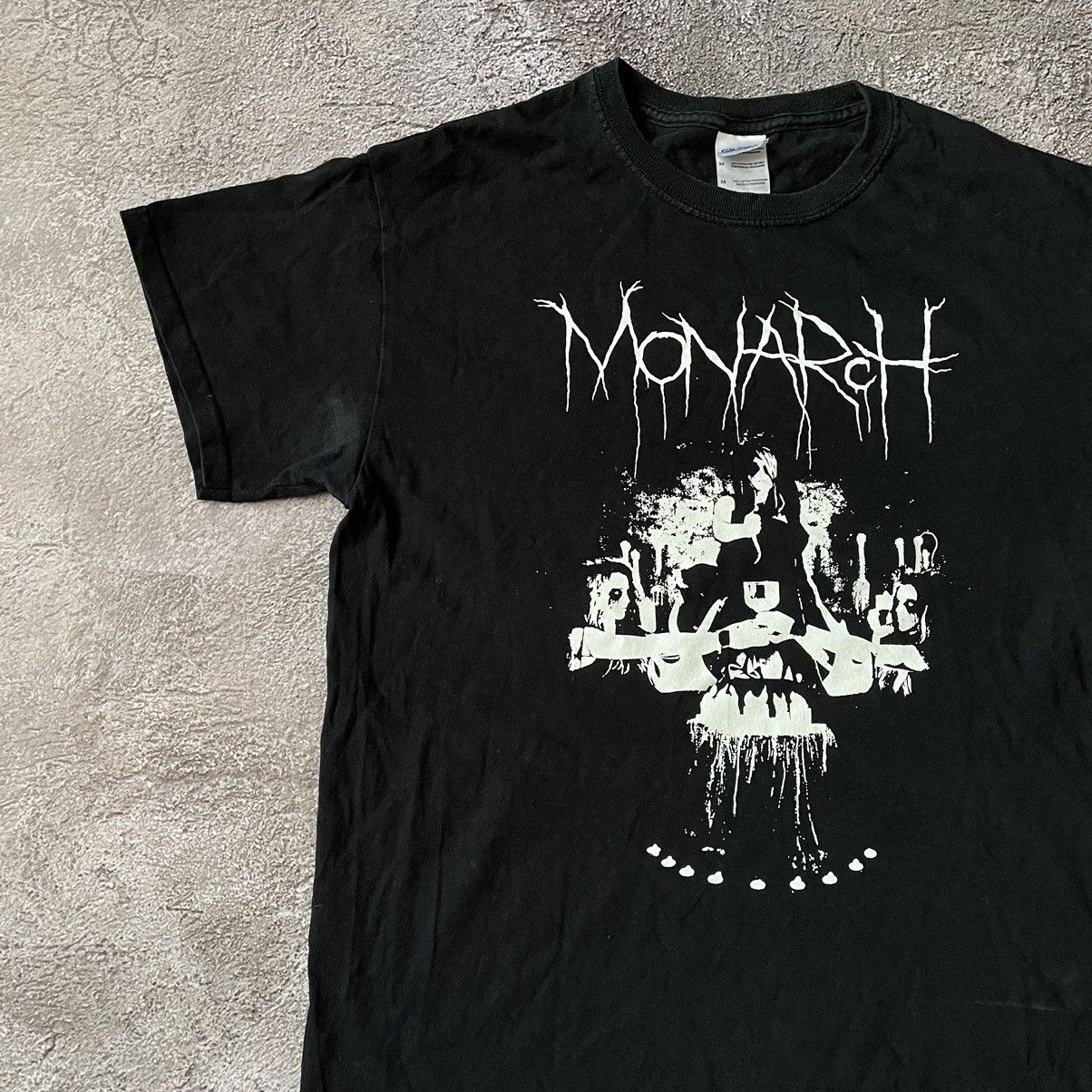 Vintage Vintage Y2K Monarch Graphic Tee Punk Skulls Dark Tapered M Size US M / EU 48-50 / 2 - 4 Thumbnail
