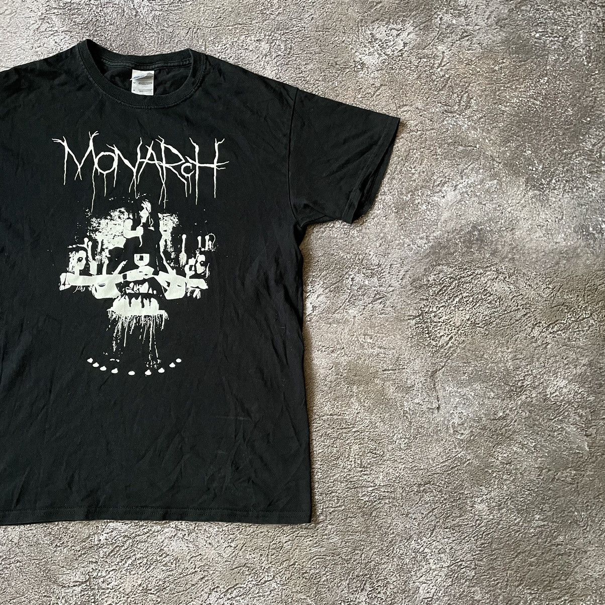 Vintage Vintage Y2K Monarch Graphic Tee Punk Skulls Dark Tapered M Size US M / EU 48-50 / 2 - 2 Thumbnail