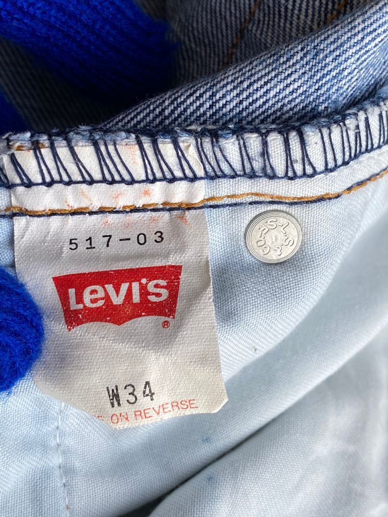 Levi's SICKS💥Vintage Light Wash Levi's 517 Flare bootcut Jeans Size US 34 / EU 50 - 10 Thumbnail