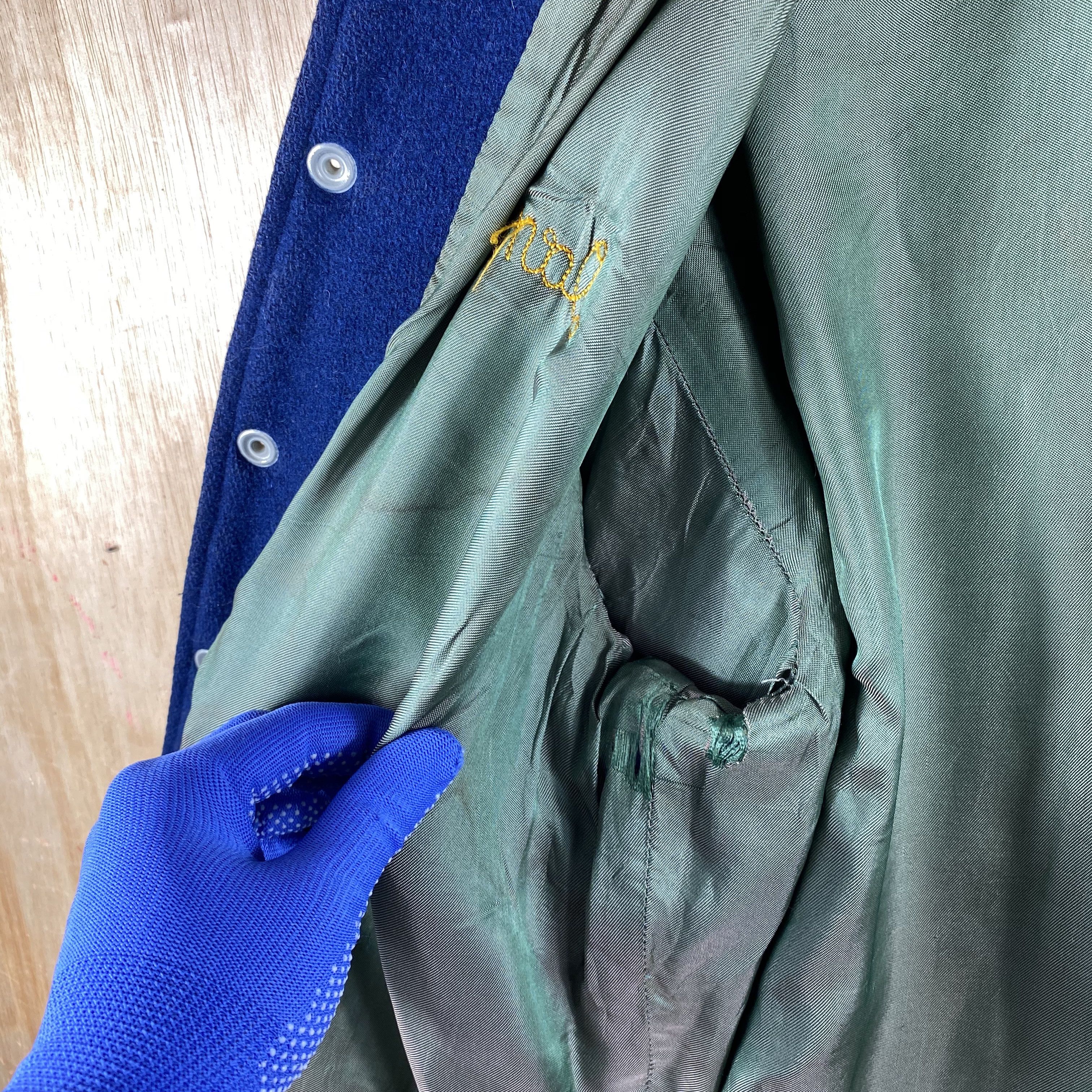 Vintage RARE🔥Vintage 60s Leather Varsity Jacket City Champs 1969 Size US M / EU 48-50 / 2 - 14 Thumbnail