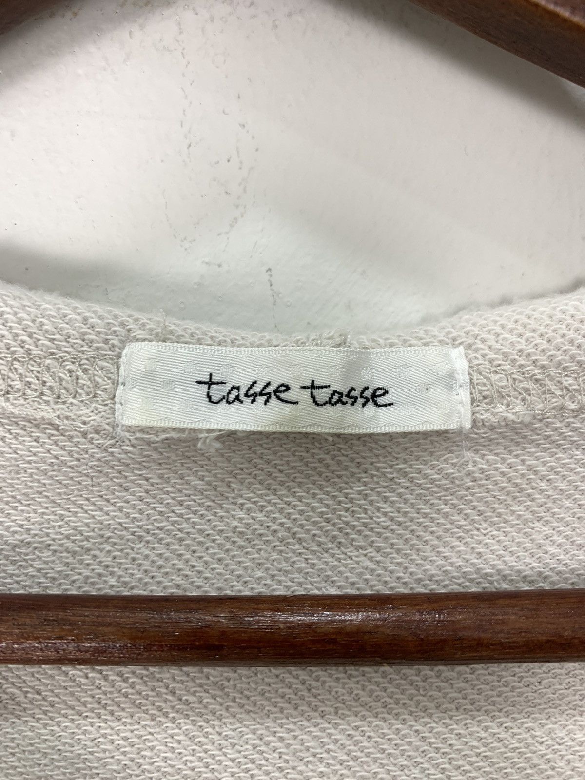 Japanese Brand TASSE Short Sleeve Biglogo Sleepwear Pullover Hoodie Jacket Size S / US 4 / IT 40 - 12 Thumbnail