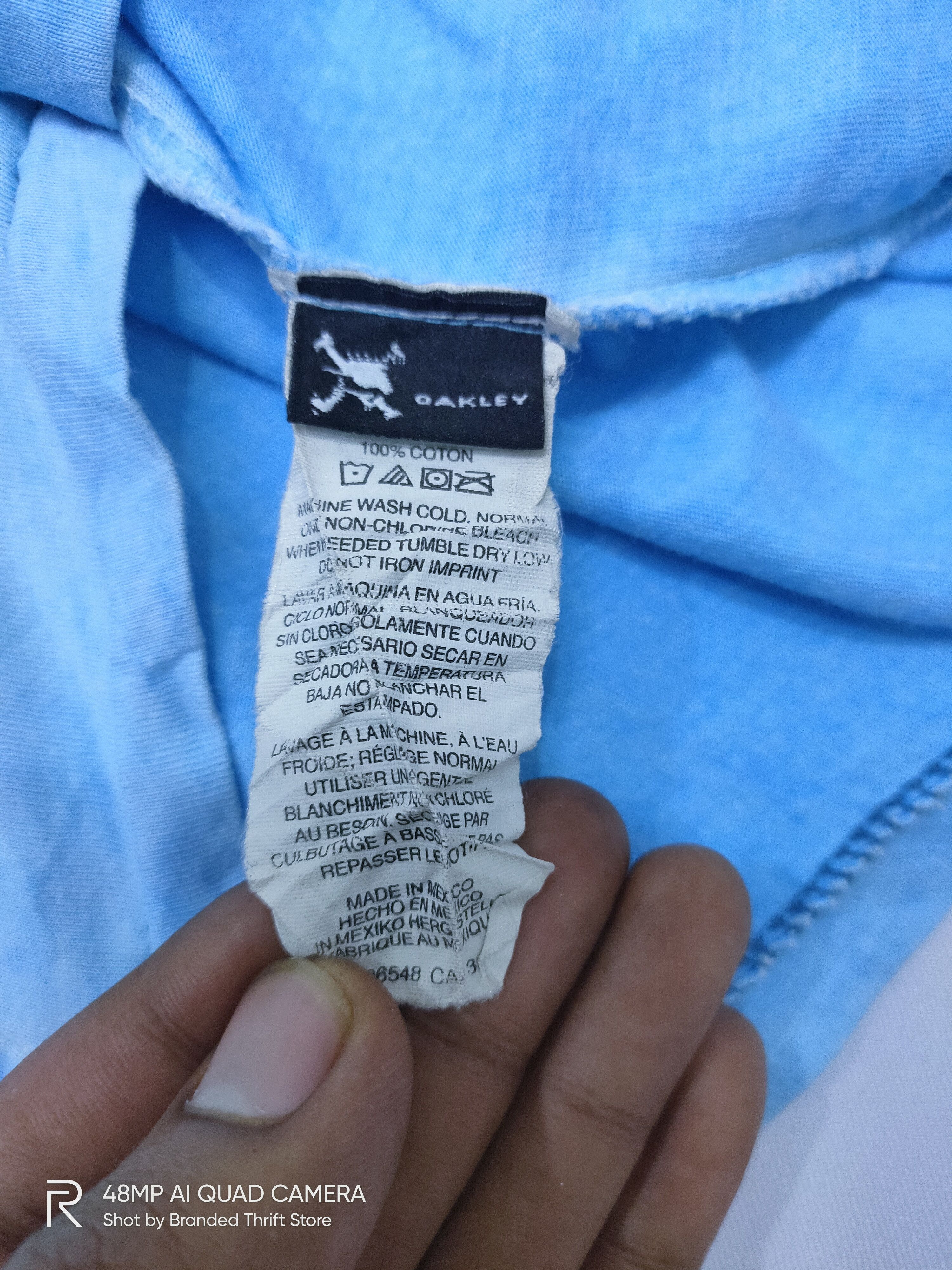 Oakley × Ocean Current × Vintage OAKLEY Tie Dye Single Stitch Wave BigLogo Graphic Tee Shirt Size US M / EU 48-50 / 2 - 10 Thumbnail