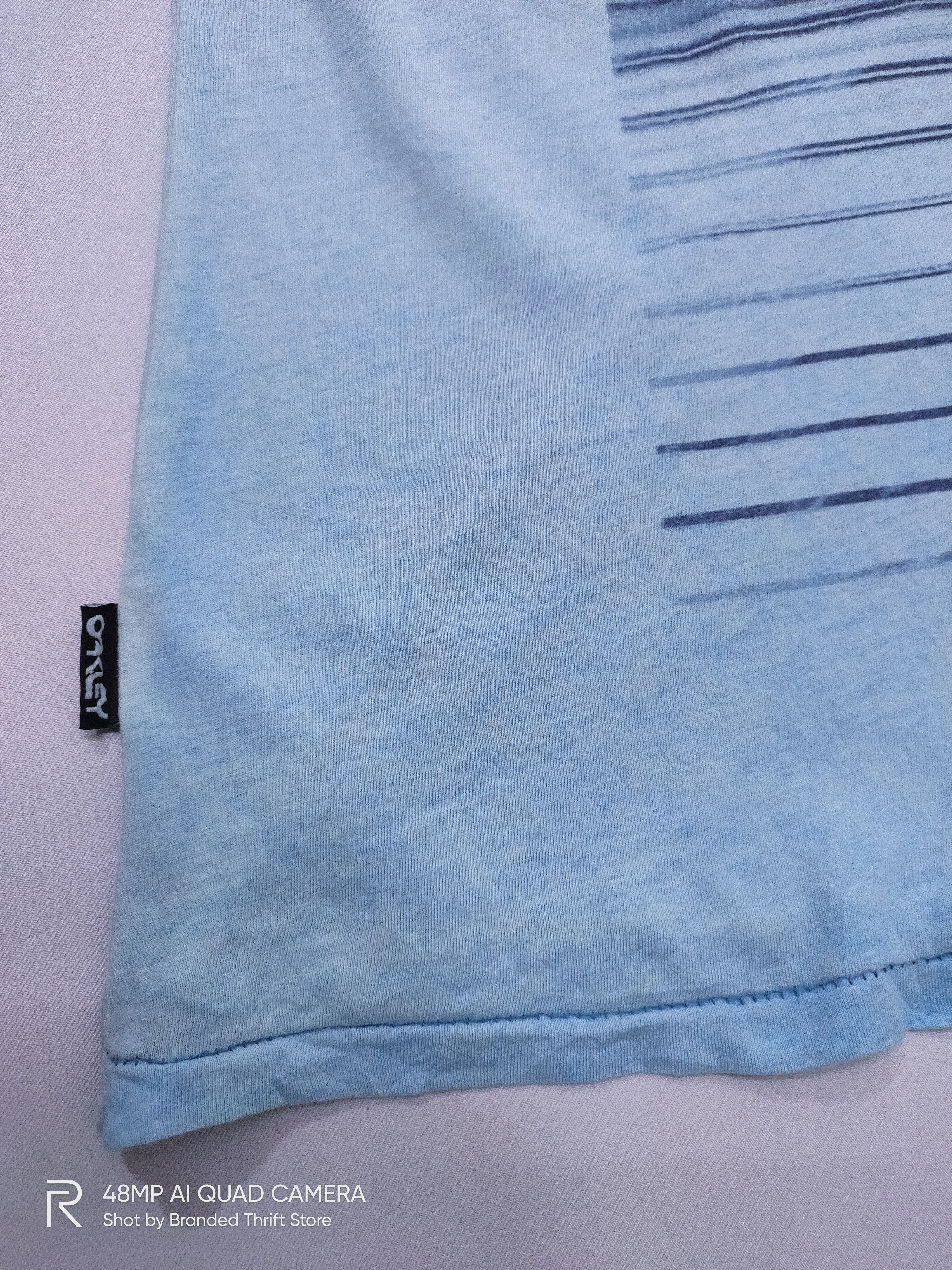 Oakley × Ocean Current × Vintage OAKLEY Tie Dye Single Stitch Wave BigLogo Graphic Tee Shirt Size US M / EU 48-50 / 2 - 6 Thumbnail