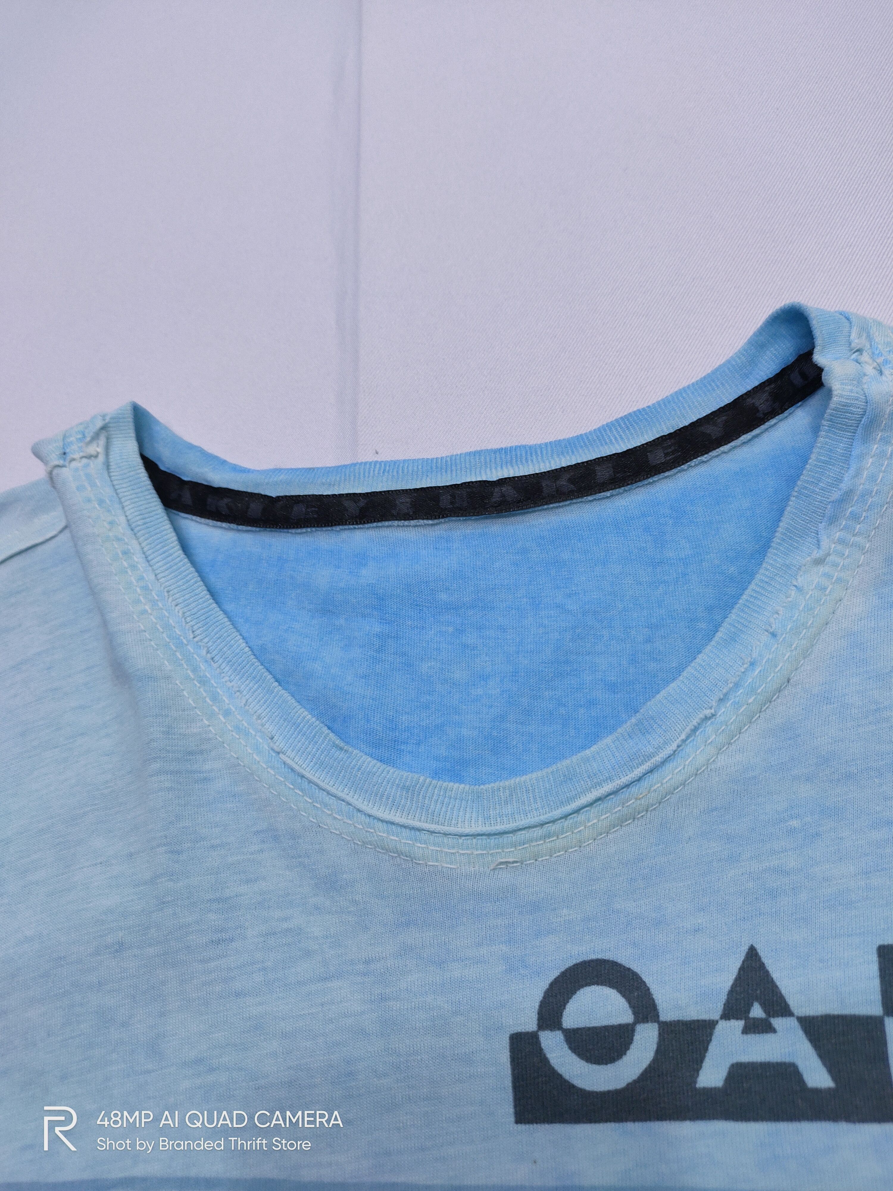 Oakley × Ocean Current × Vintage OAKLEY Tie Dye Single Stitch Wave BigLogo Graphic Tee Shirt Size US M / EU 48-50 / 2 - 8 Thumbnail