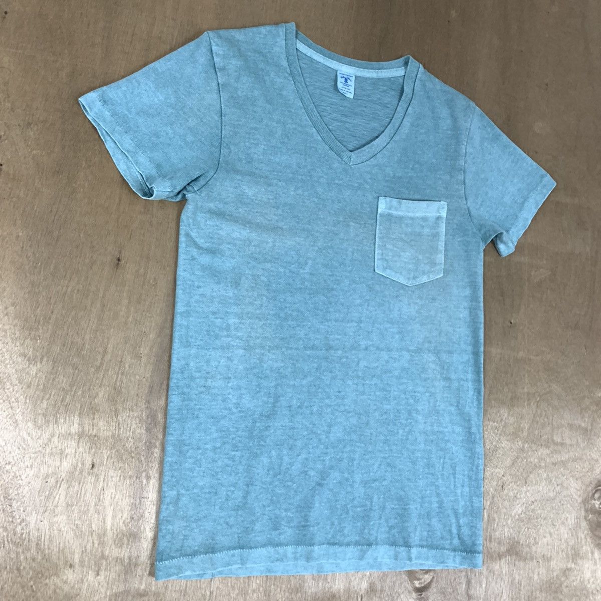 Velva Sheen Vintag 90s VELVA SHEEN Pigment Dye Single Stitch Pocket Tee Size US S / EU 44-46 / 1 - 5 Thumbnail