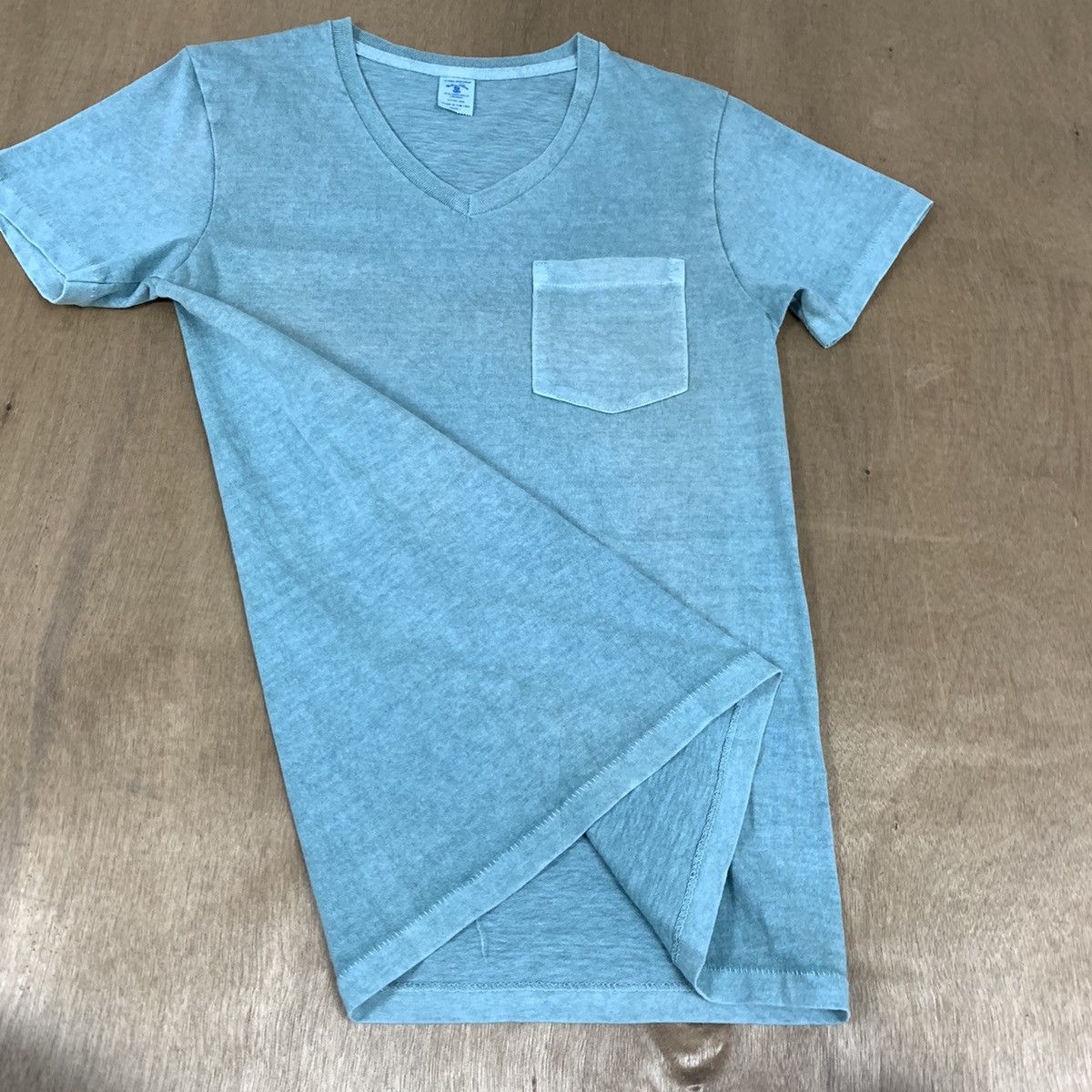 Velva Sheen Vintag 90s VELVA SHEEN Pigment Dye Single Stitch Pocket Tee Size US S / EU 44-46 / 1 - 11 Thumbnail