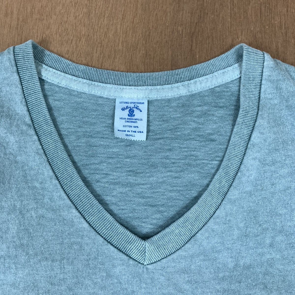 Velva Sheen Vintag 90s VELVA SHEEN Pigment Dye Single Stitch Pocket Tee Size US S / EU 44-46 / 1 - 8 Thumbnail