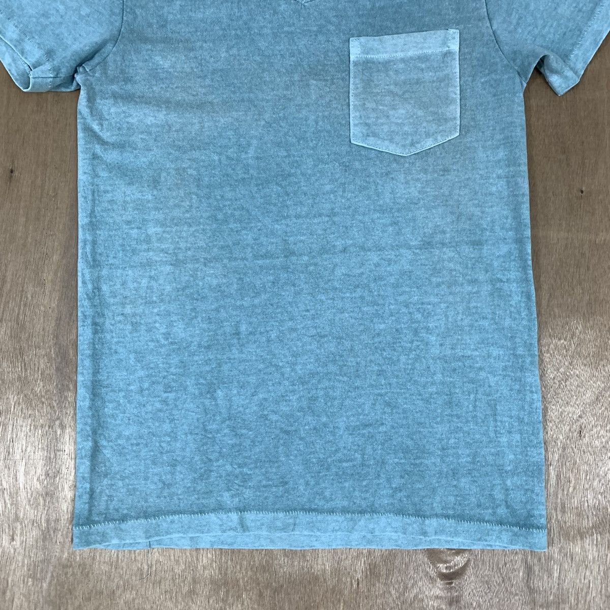 Velva Sheen Vintag 90s VELVA SHEEN Pigment Dye Single Stitch Pocket Tee Size US S / EU 44-46 / 1 - 4 Thumbnail