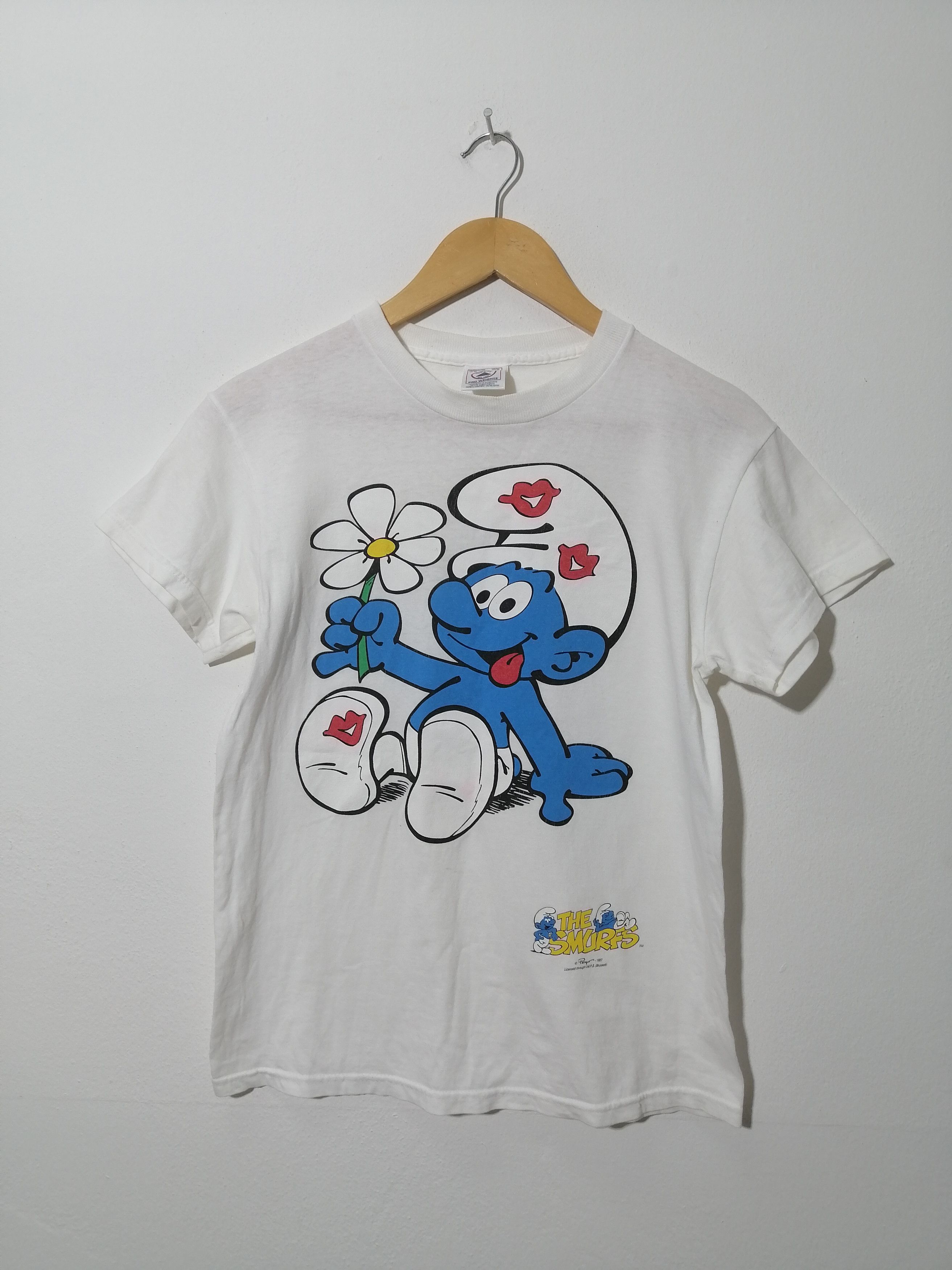 Delta × Vintage Vintage 90s Smurf Tee Size US S / EU 44-46 / 1 - 3 Thumbnail