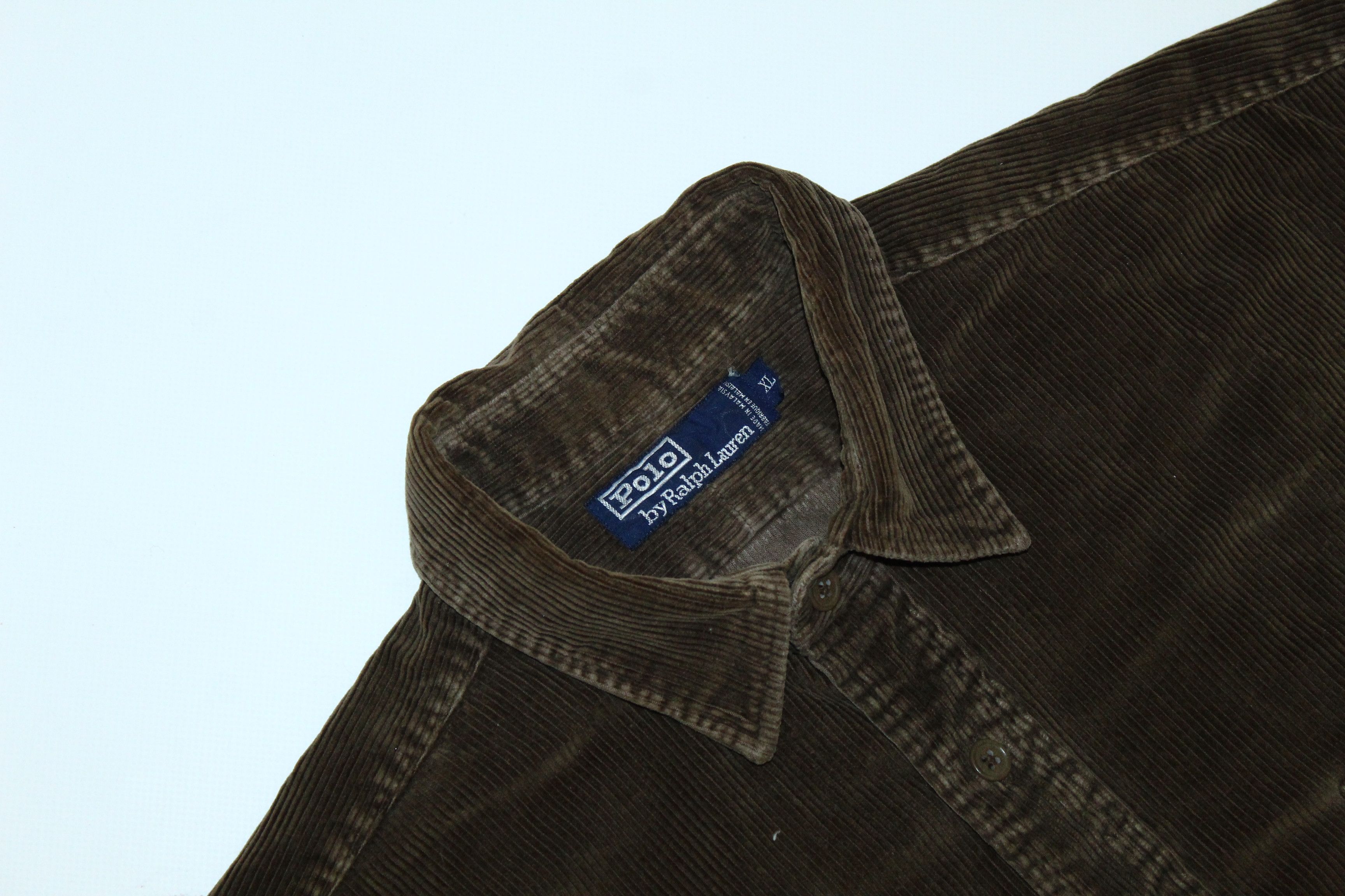 Polo Ralph Lauren 🔥 VTG Polo R.L. Military Corduroy Baggy Overshirt Size US XXL / EU 58 / 5 - 6 Thumbnail
