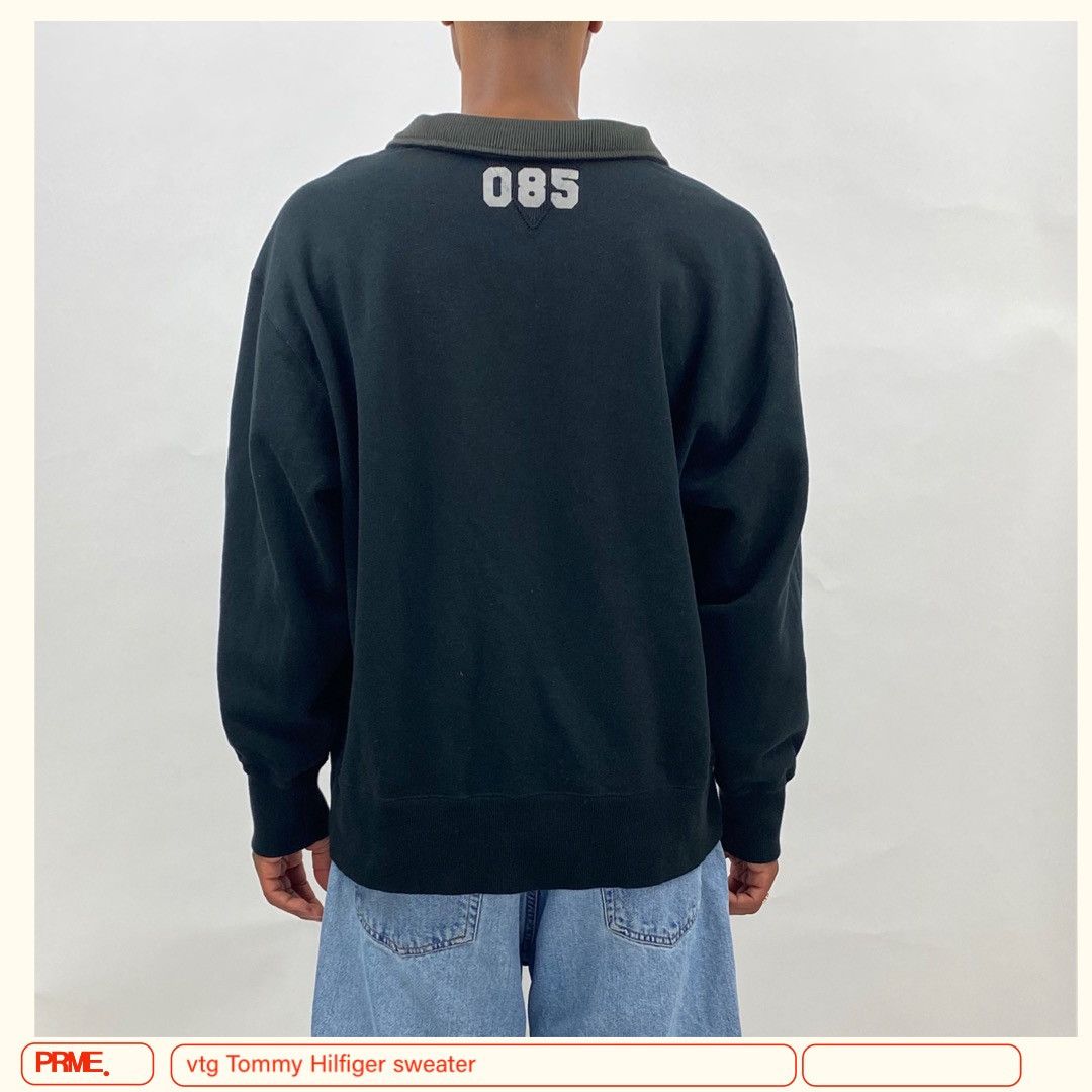 Tommy Hilfiger × Tommy Jeans × Vintage vintage Y2K TOMMY HILFIGER ATHLETICS 1/4 Zip-up sweatshirt Size US L / EU 52-54 / 3 - 5 Thumbnail