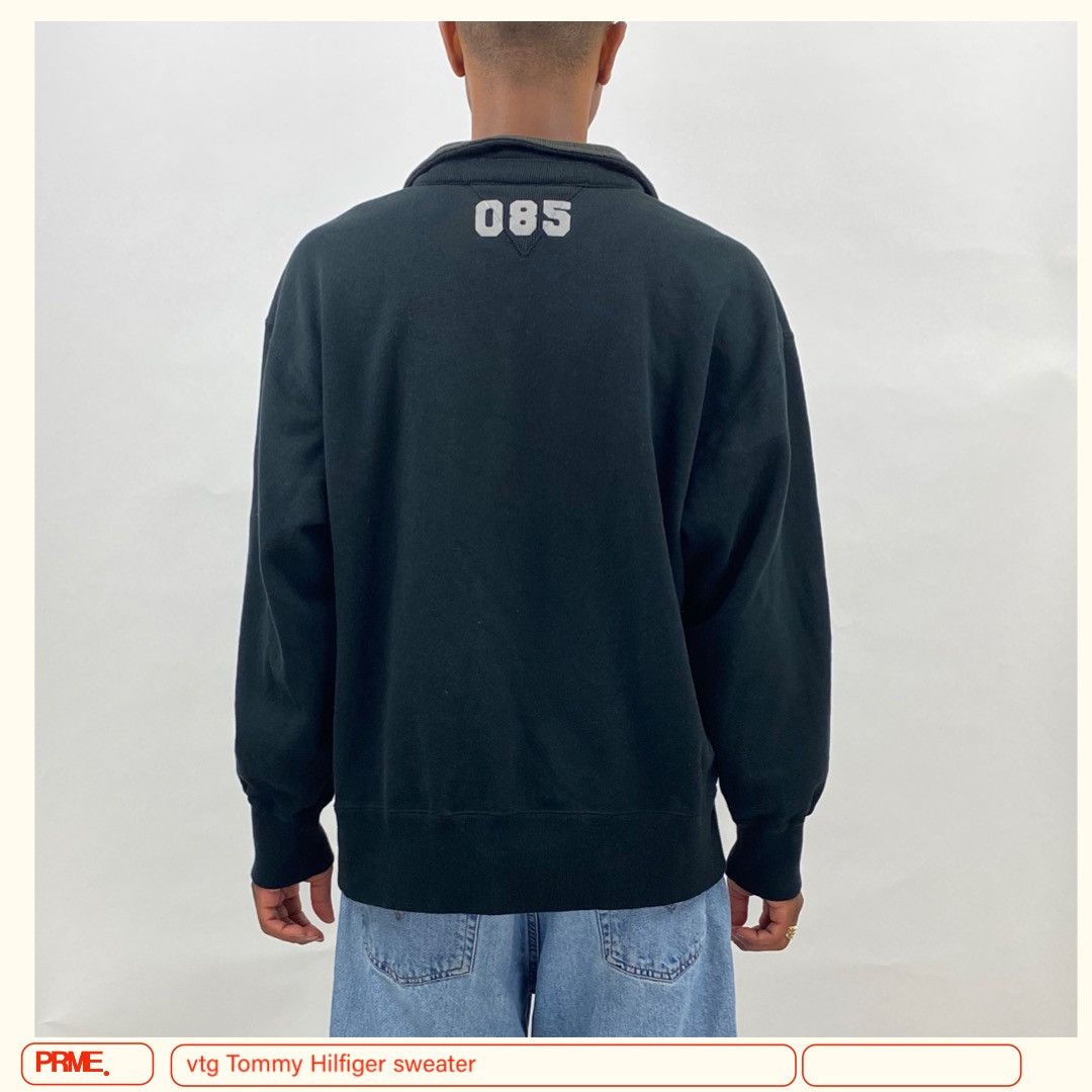 Tommy Hilfiger × Tommy Jeans × Vintage vintage Y2K TOMMY HILFIGER ATHLETICS 1/4 Zip-up sweatshirt Size US L / EU 52-54 / 3 - 6 Thumbnail