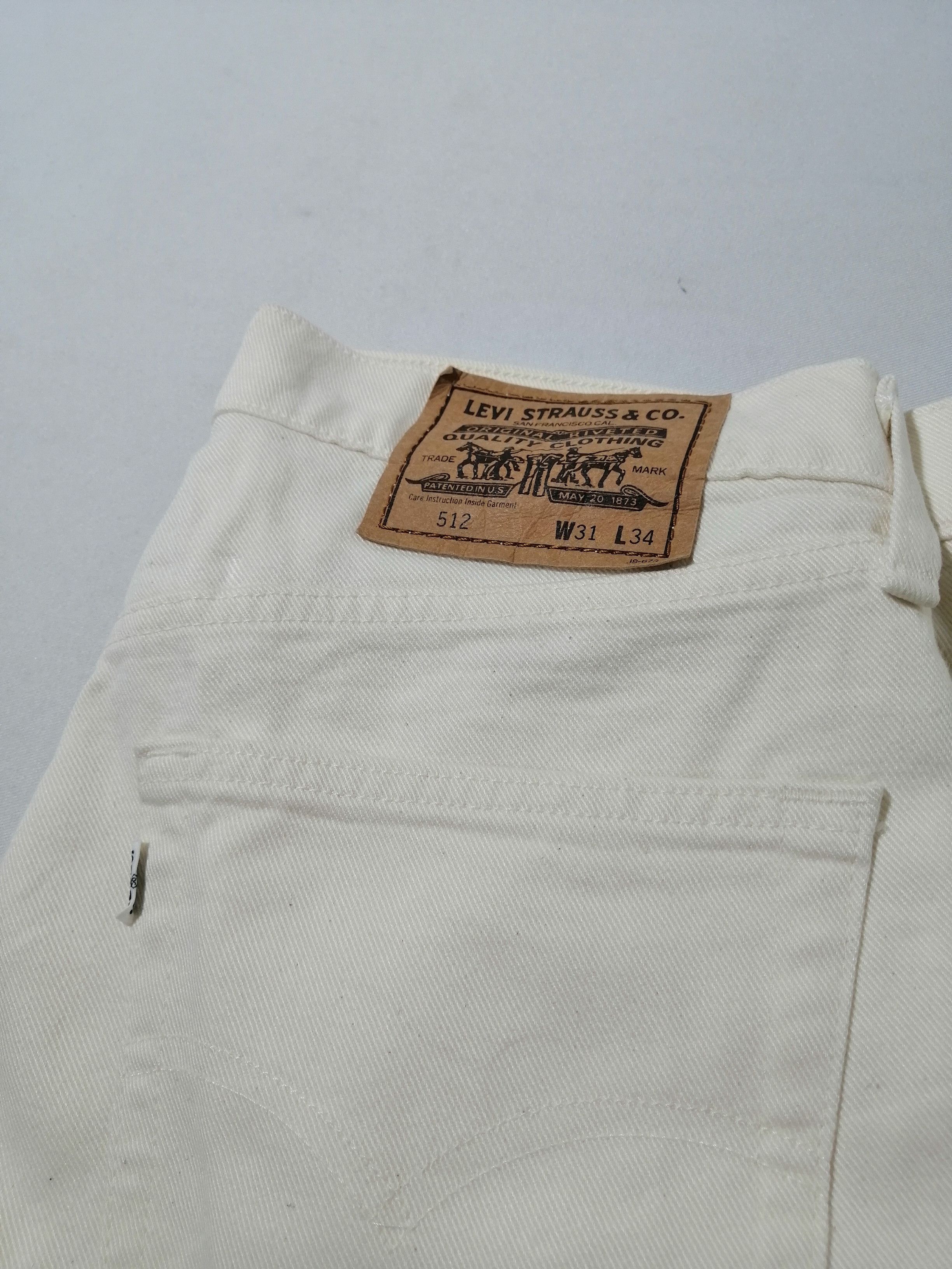 Levi's Vintage 512 Levi's Strauss White Jeans Size US 30 / EU 46 - 9 Thumbnail