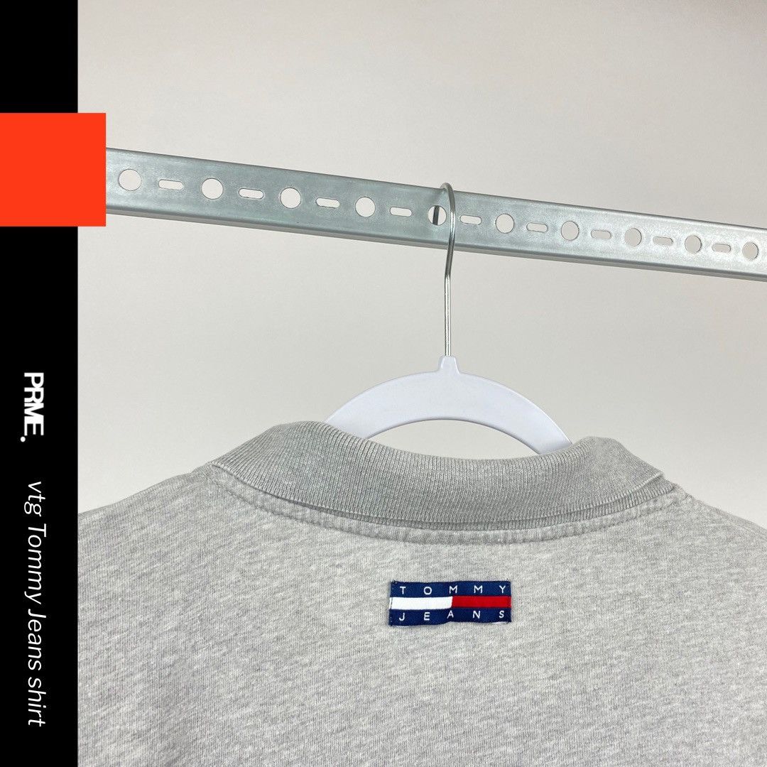 Tommy Hilfiger × Tommy Jeans × Vintage vintage 90s TOMMY HILFIGER JEANS spellout 1/2 Zip Polo shirt Size US XL / EU 56 / 4 - 8 Thumbnail