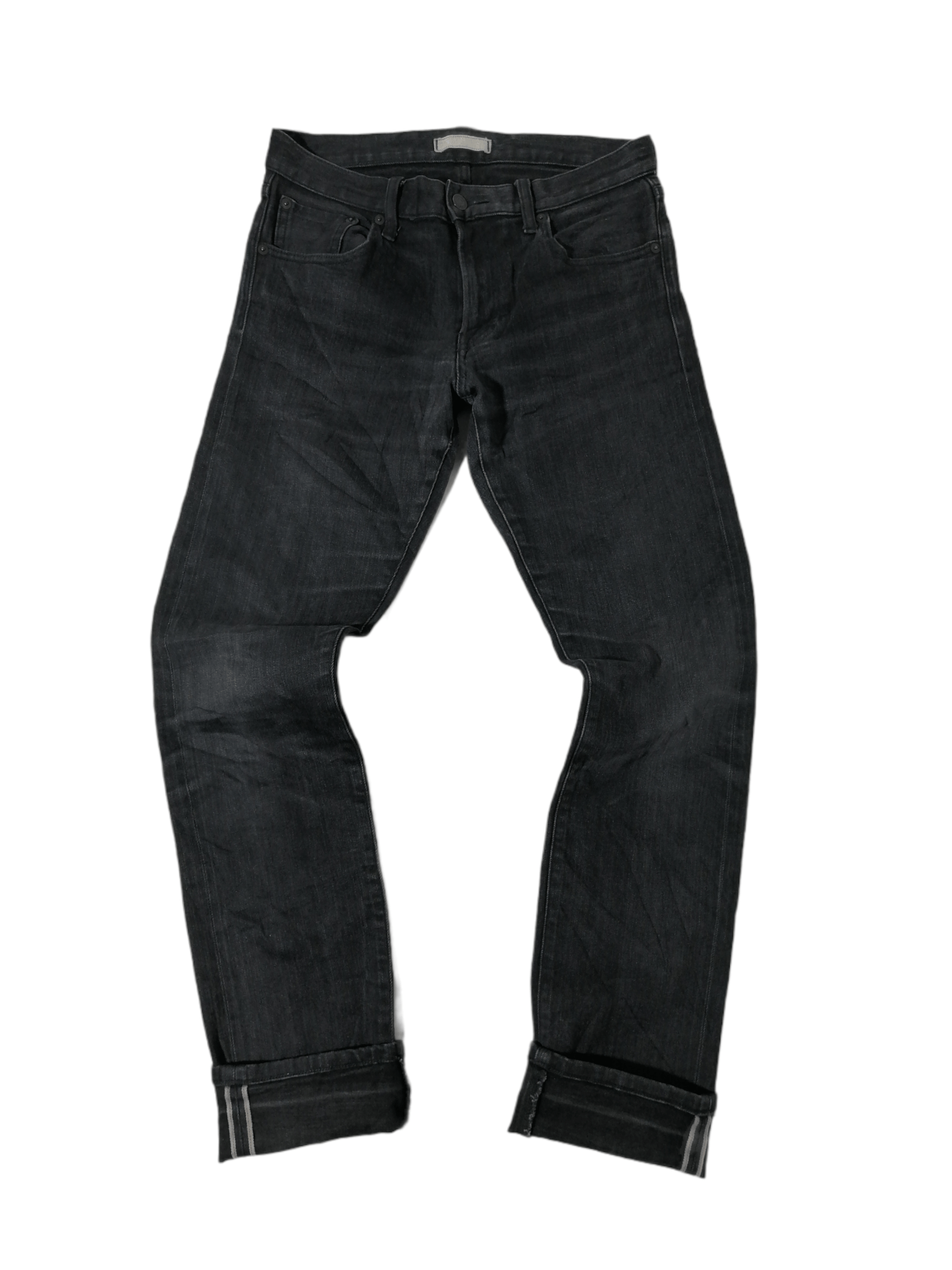 Other Uniqlo Selvedge Black Denim Jeans Size US 30 / EU 46 - 1 Thumbnail