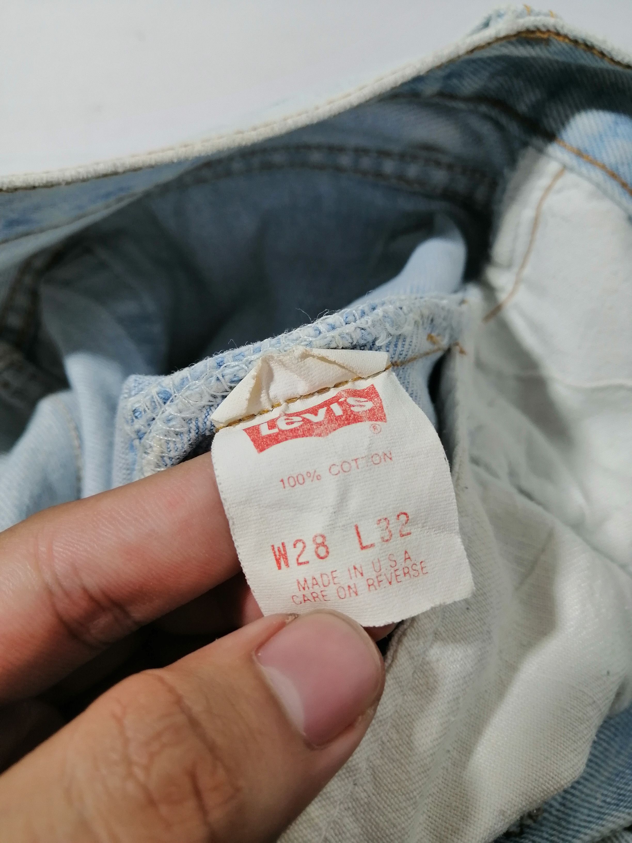 Levi's × Levi's Vintage Clothing × Vintage Vintage 90s Levi's 501 Fly Button Denim Jeans Size US 27 - 5 Thumbnail