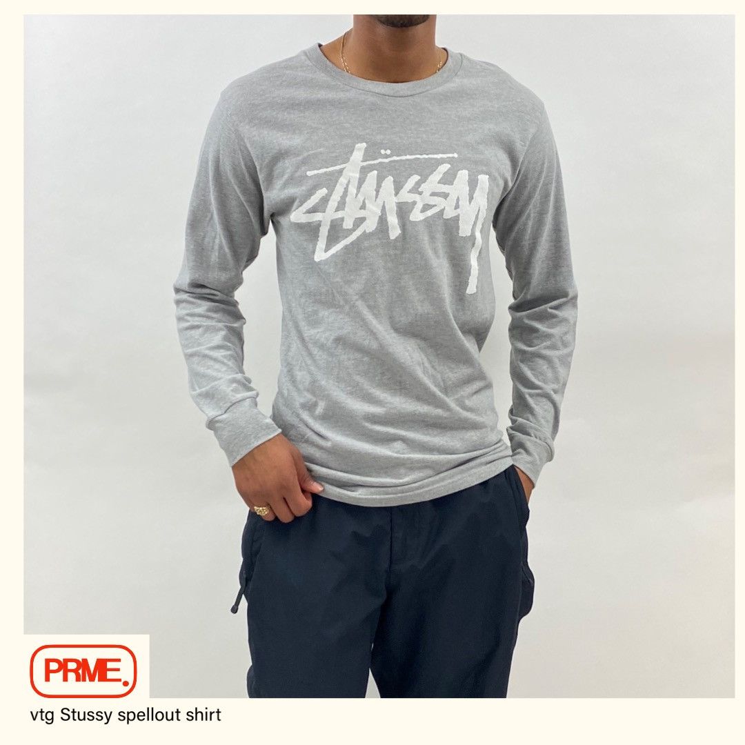 Stussy × Vintage vintage STUSSY Big Spellout long sleeve shirt Size US S / EU 44-46 / 1 - 1 Thumbnail