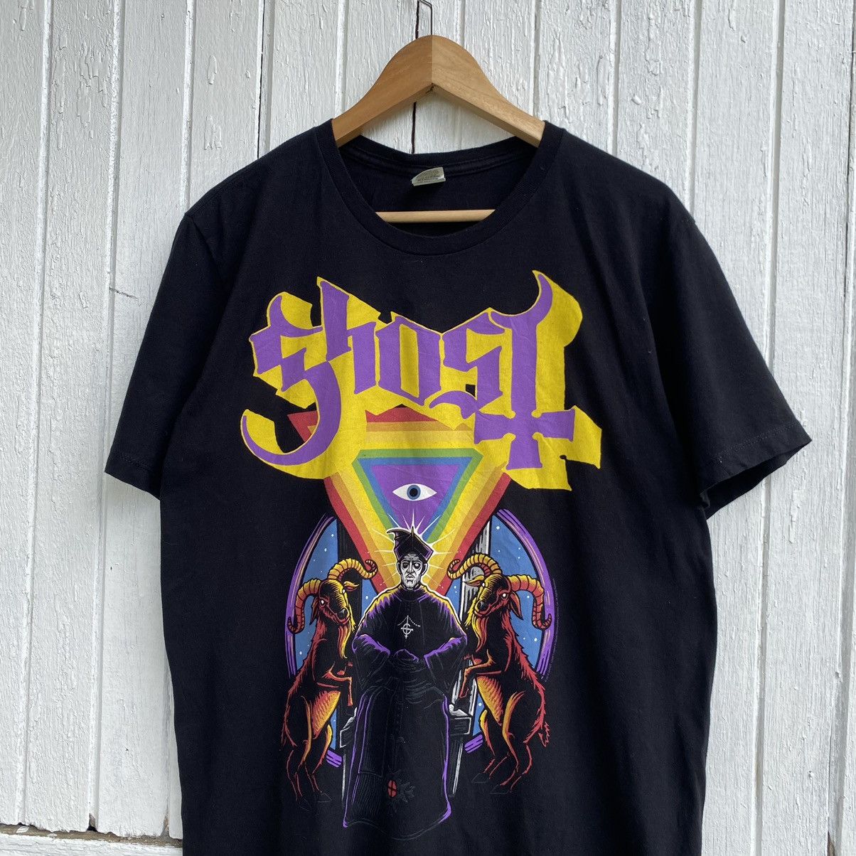 Band Tees Ghost Swedish Psychedelic Rock Band ERD GRUNGE THRASHED TEE Size US L / EU 52-54 / 3 - 2 Thumbnail