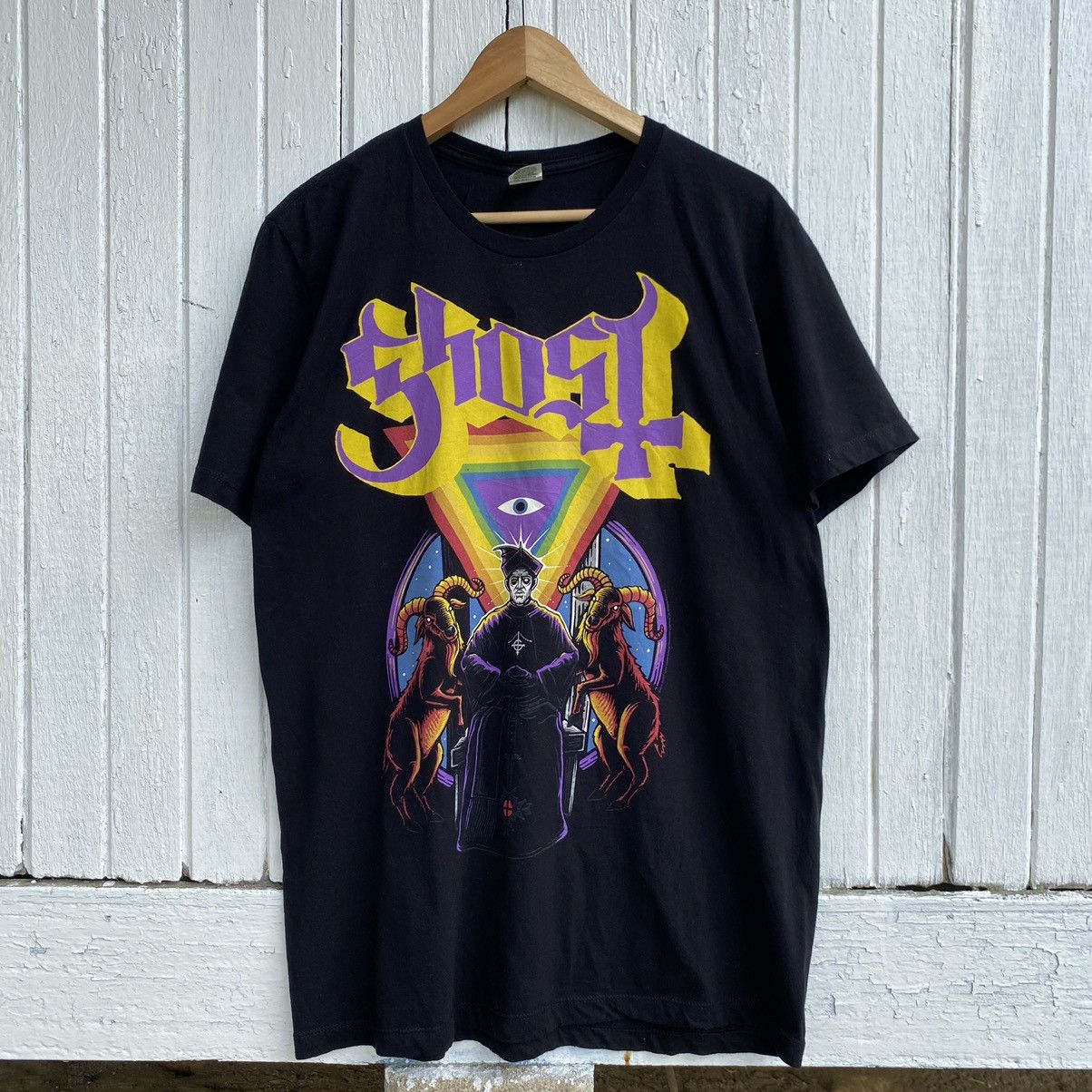 Band Tees Ghost Swedish Psychedelic Rock Band ERD GRUNGE THRASHED TEE Size US L / EU 52-54 / 3 - 1 Thumbnail