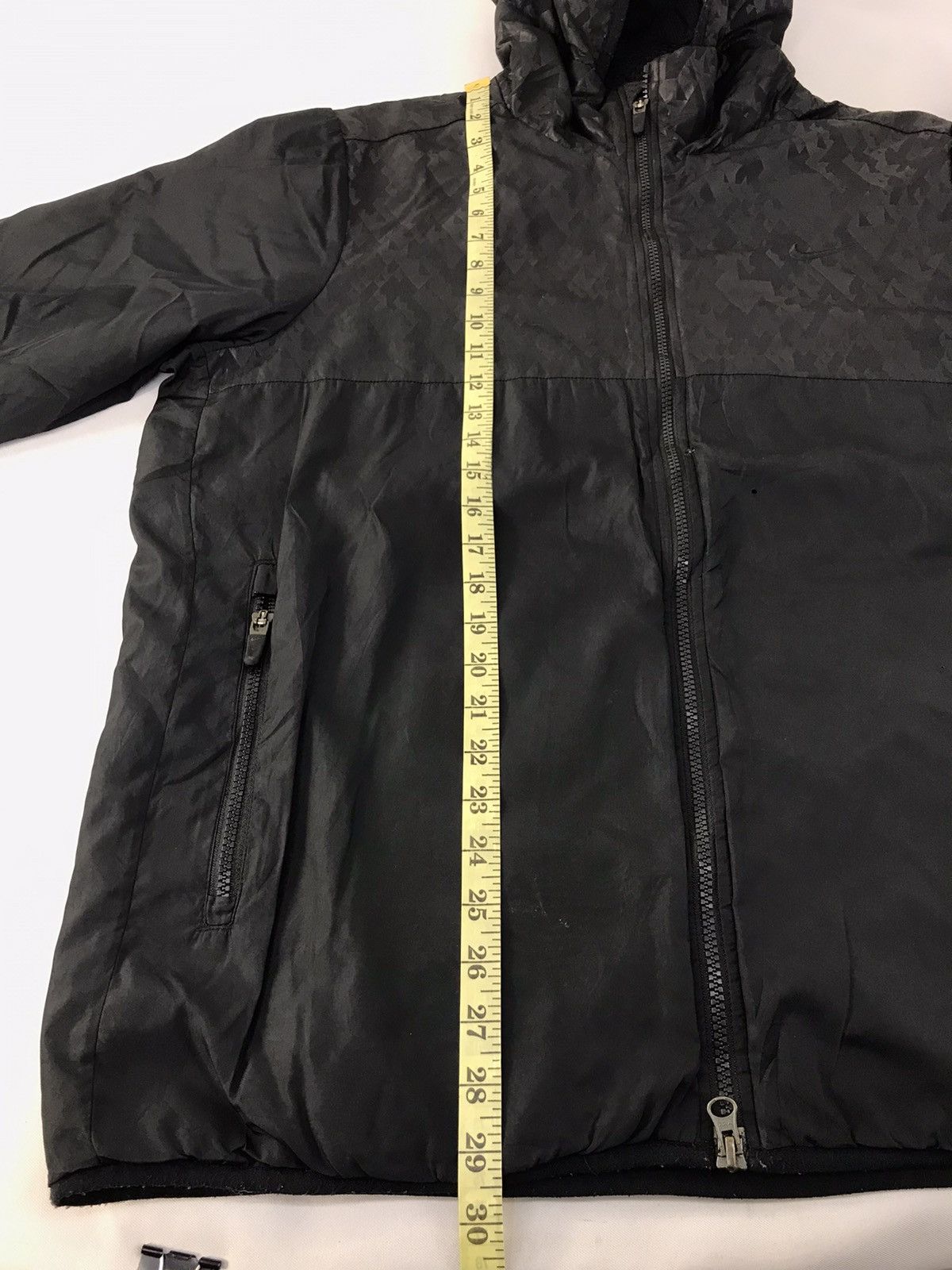 Nike Nike Black Camo Full Zip Quilted Jacket Hoodies Size US XL / EU 56 / 4 - 12 Thumbnail