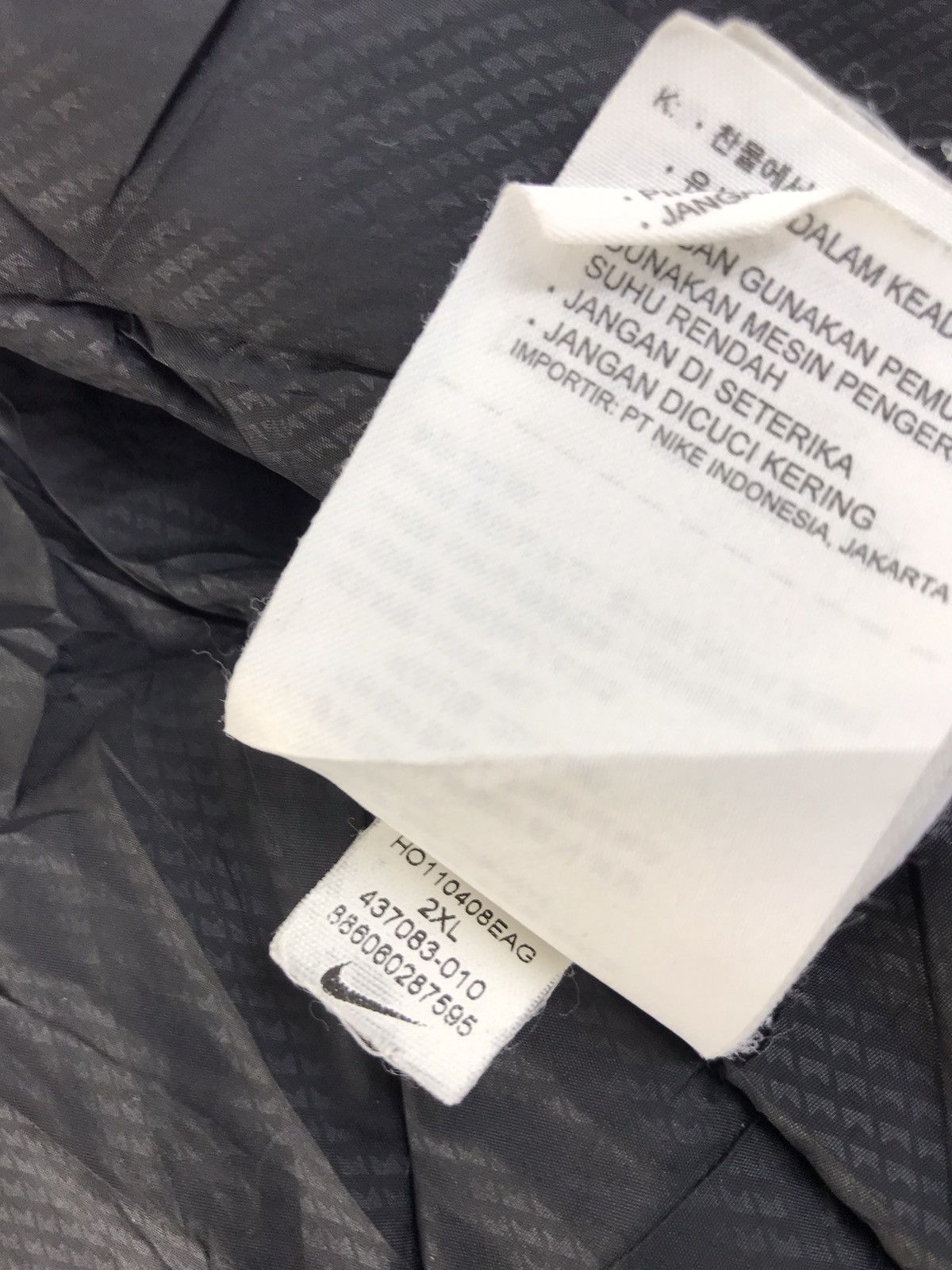 Nike Nike Black Camo Full Zip Quilted Jacket Hoodies Size US XL / EU 56 / 4 - 10 Thumbnail