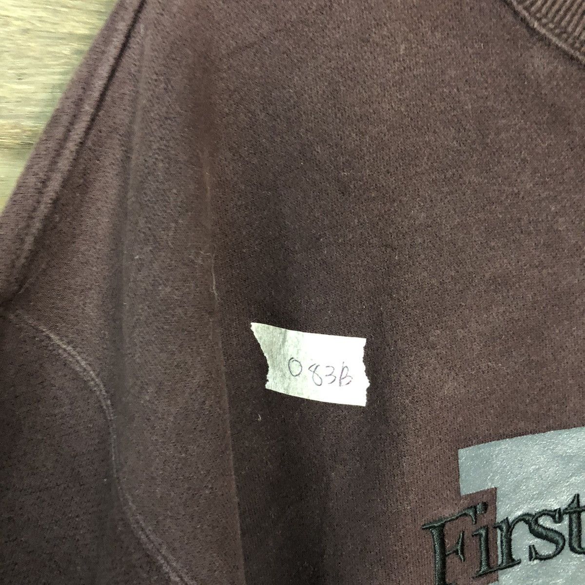 Japanese Brand First Down Dark Brown Sweatshirt #083B Size US XL / EU 56 / 4 - 7 Thumbnail