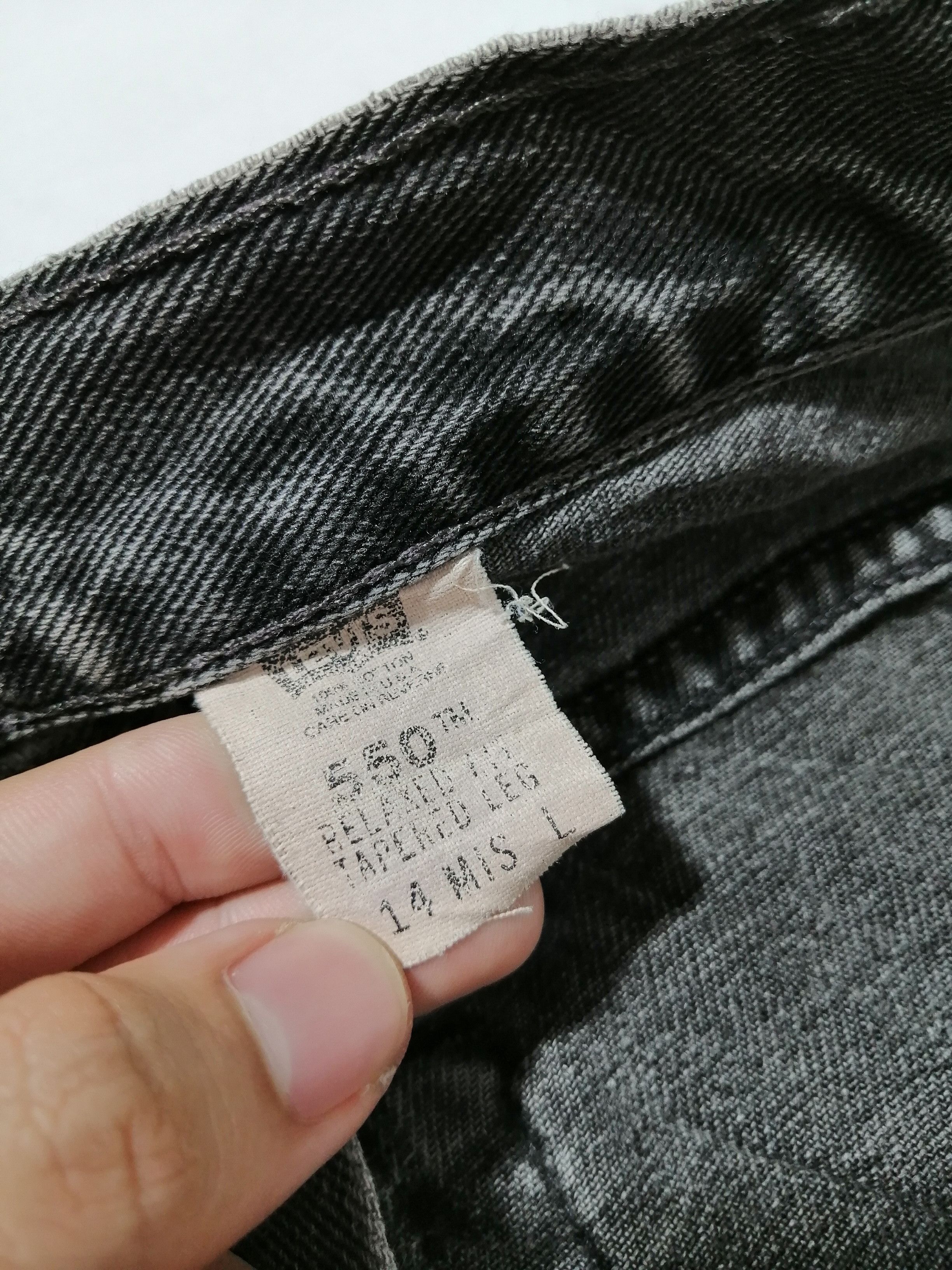 Levi's × Levi's Vintage Clothing Levi's Strauss 550 Black Denim Jeans Size US 30 / EU 46 - 6 Thumbnail