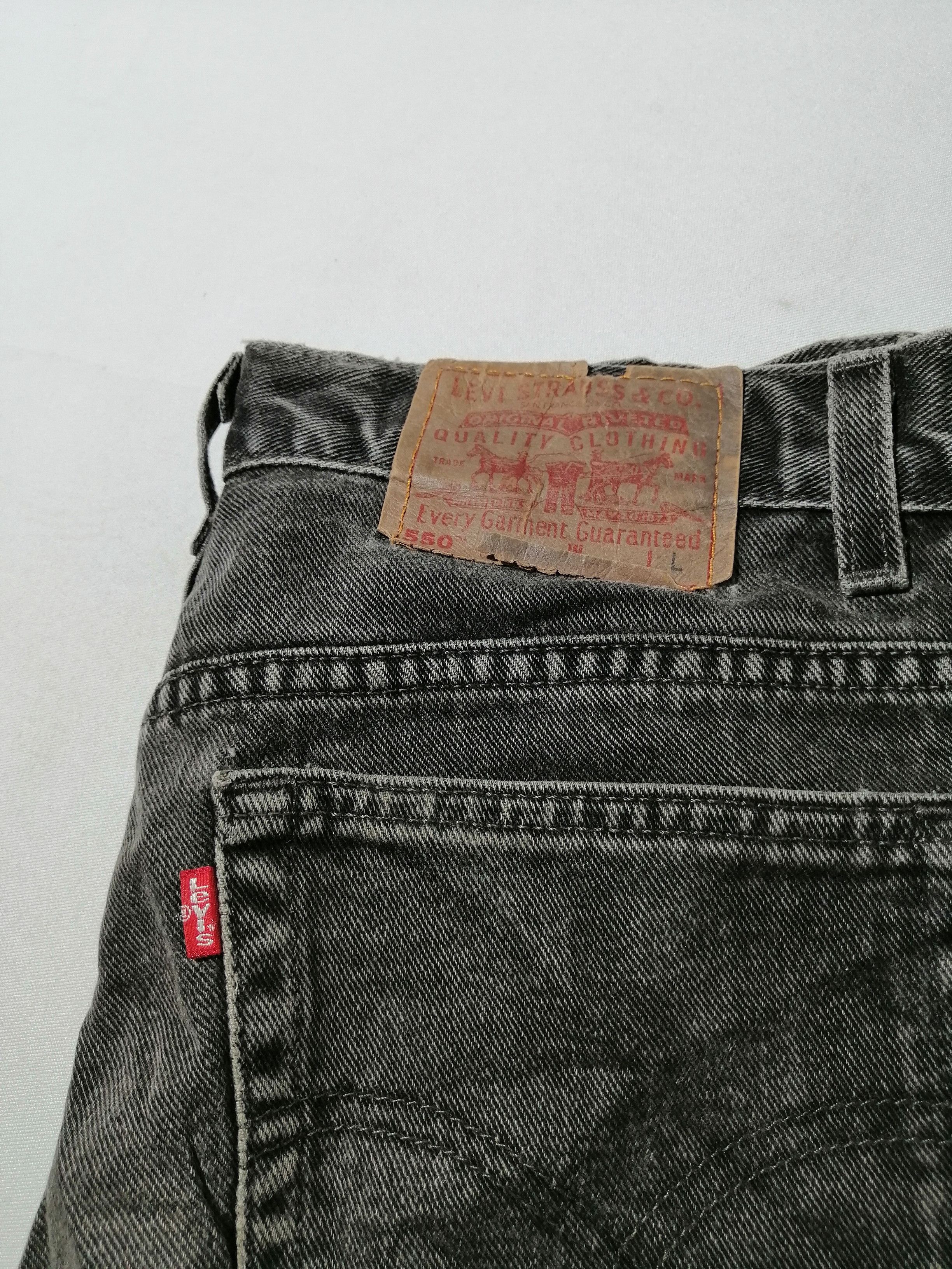 Levi's × Levi's Vintage Clothing Levi's Strauss 550 Black Denim Jeans Size US 30 / EU 46 - 8 Thumbnail