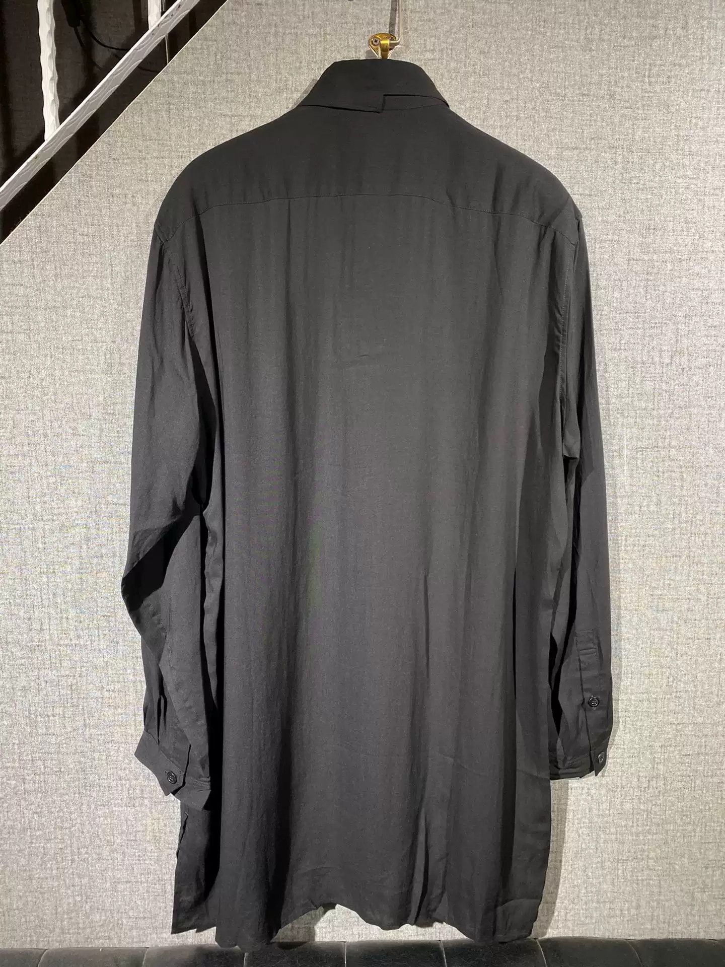 Yohji Yamamoto Yohji Yamamoto tencel Long Shirt Size US XL / EU 56 / 4 - 2 Thumbnail