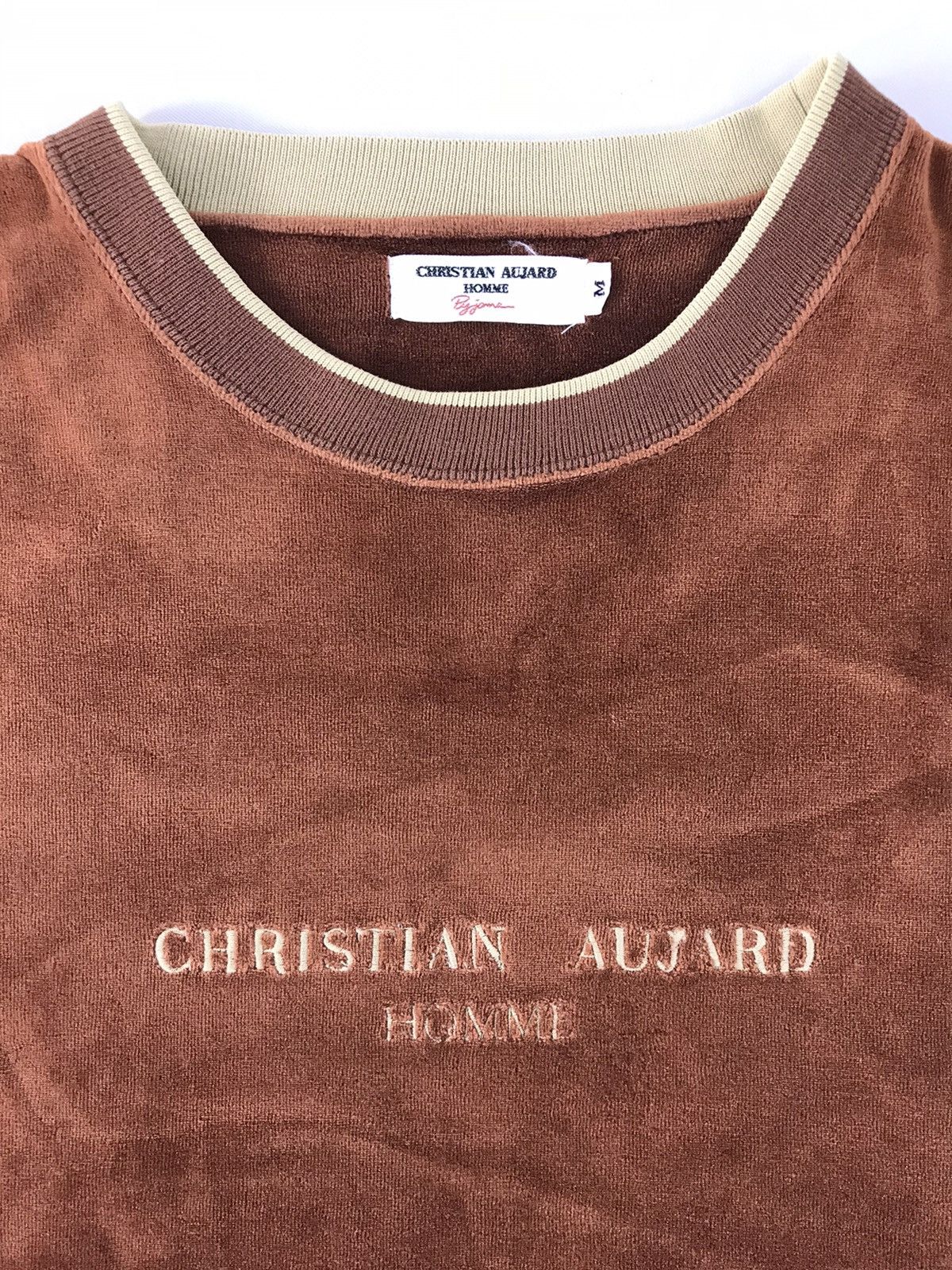 Designer × Vintage 90s Christian Aujard Homme Pyjama Crewneck Longsleeve K1215j Size US M / EU 48-50 / 2 - 4 Thumbnail