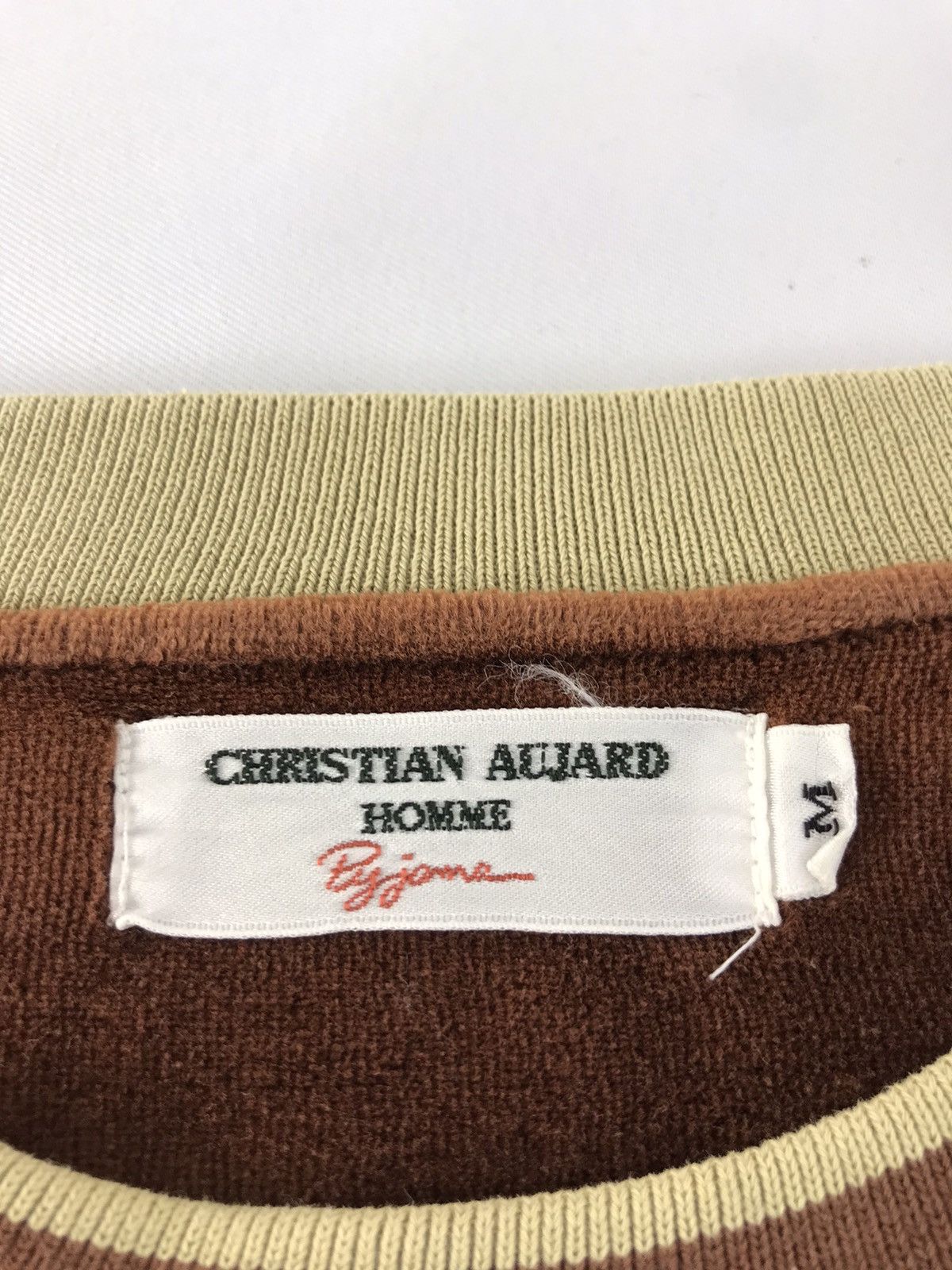 Designer × Vintage 90s Christian Aujard Homme Pyjama Crewneck Longsleeve K1215j Size US M / EU 48-50 / 2 - 5 Thumbnail