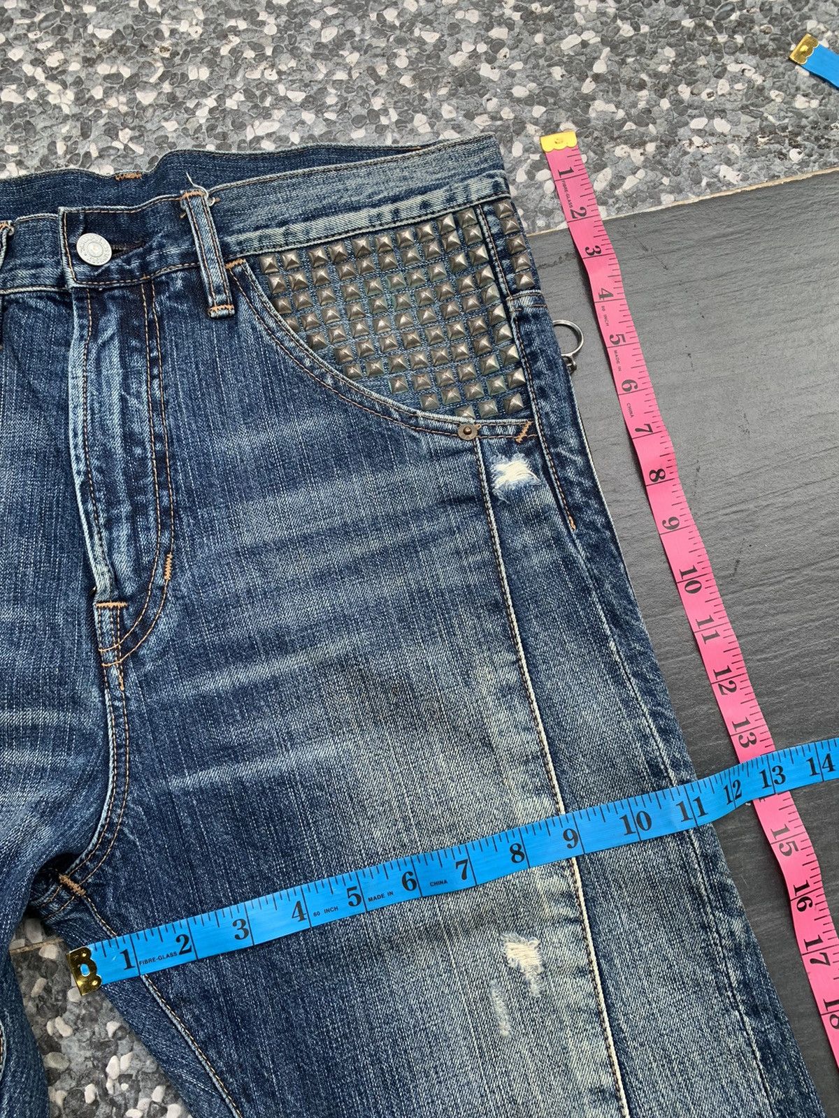 Japanese Brand Punk Style Rna Inc Distressed Denim Size US 33 - 11 Thumbnail