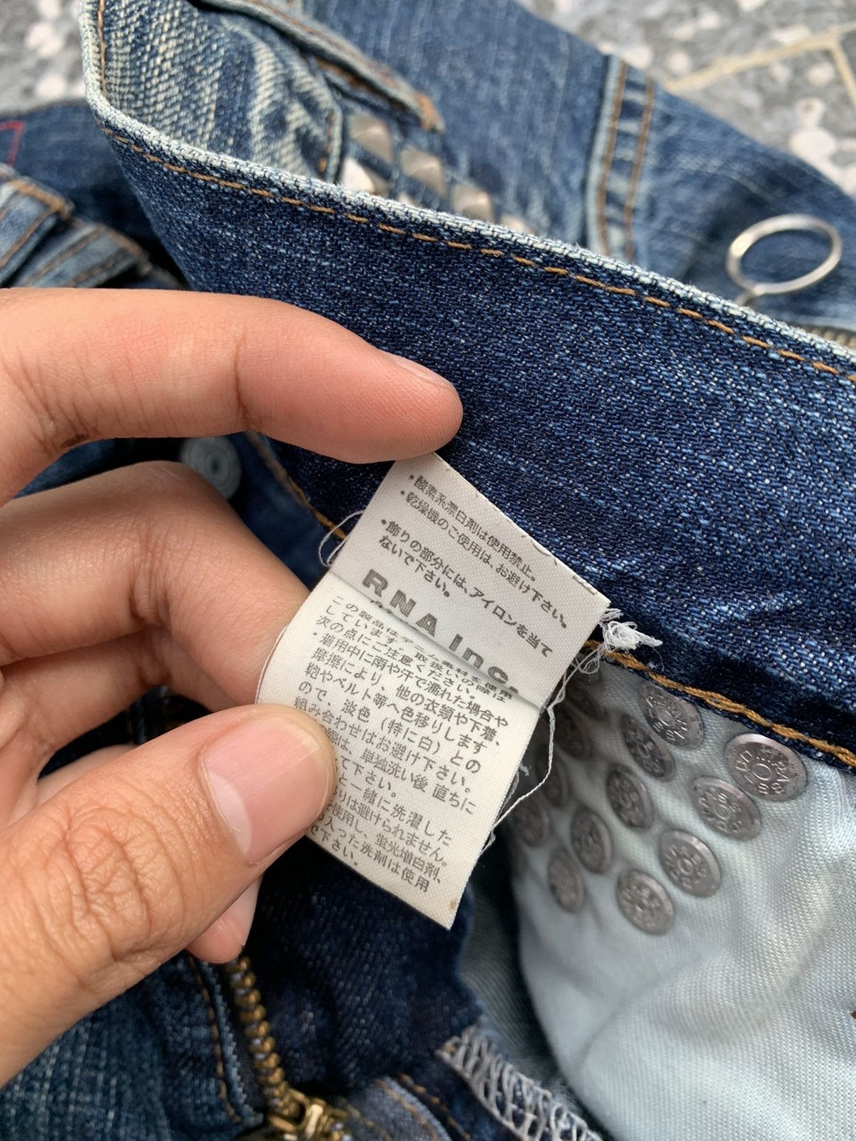 Japanese Brand Punk Style Rna Inc Distressed Denim Size US 33 - 6 Thumbnail