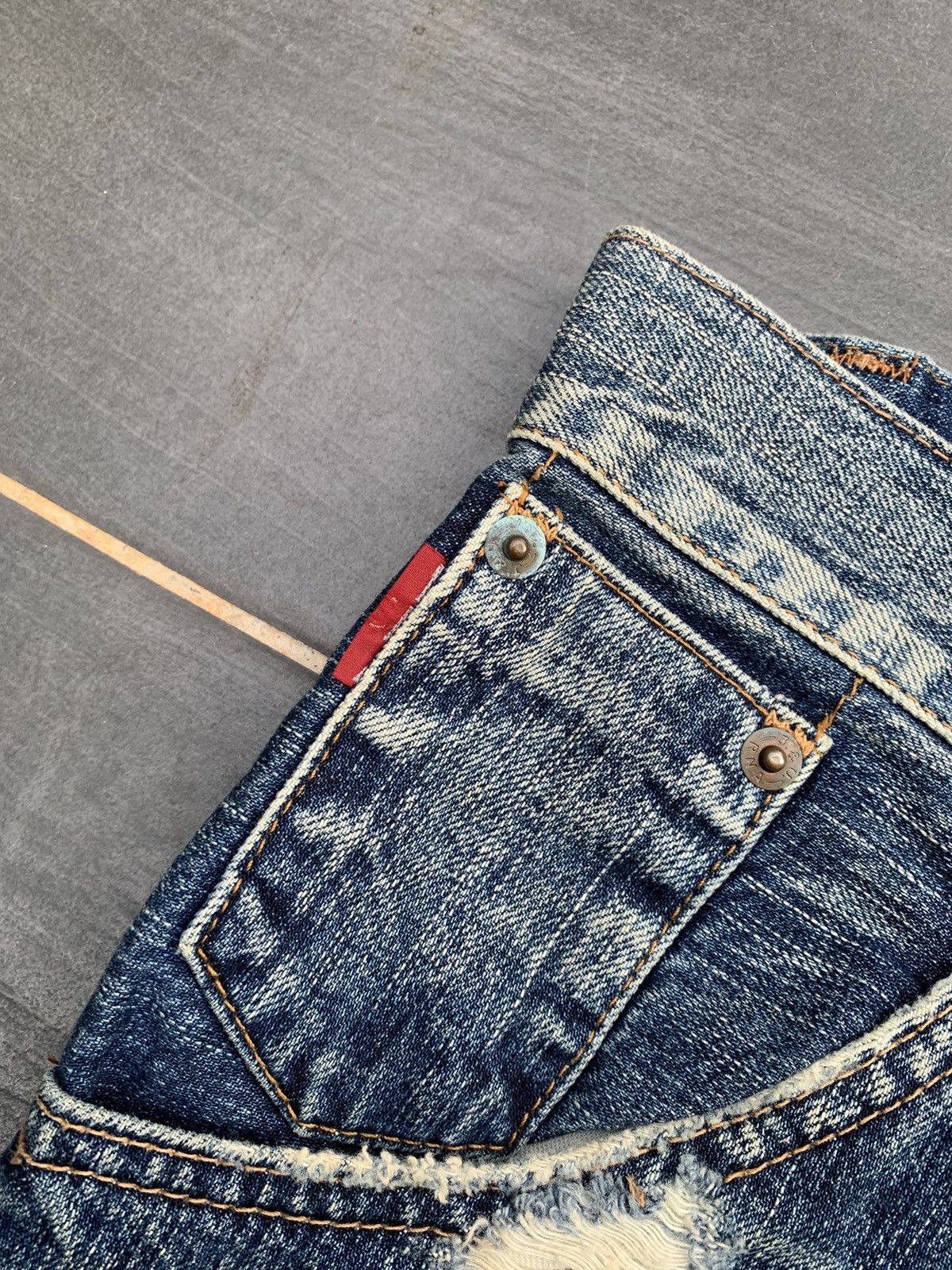 Japanese Brand Punk Style Rna Inc Distressed Denim Size US 33 - 3 Thumbnail