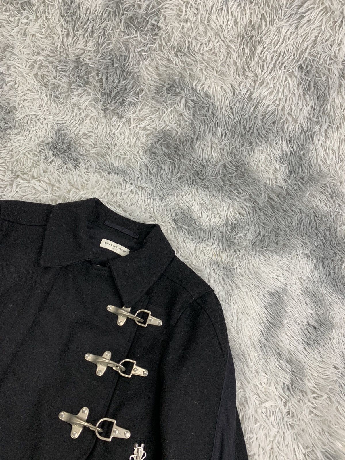 Dries Van Noten Dries van noten "Rare Fireman cropped wool jacket" Size XS / US 0-2 / IT 36-38 - 6 Thumbnail