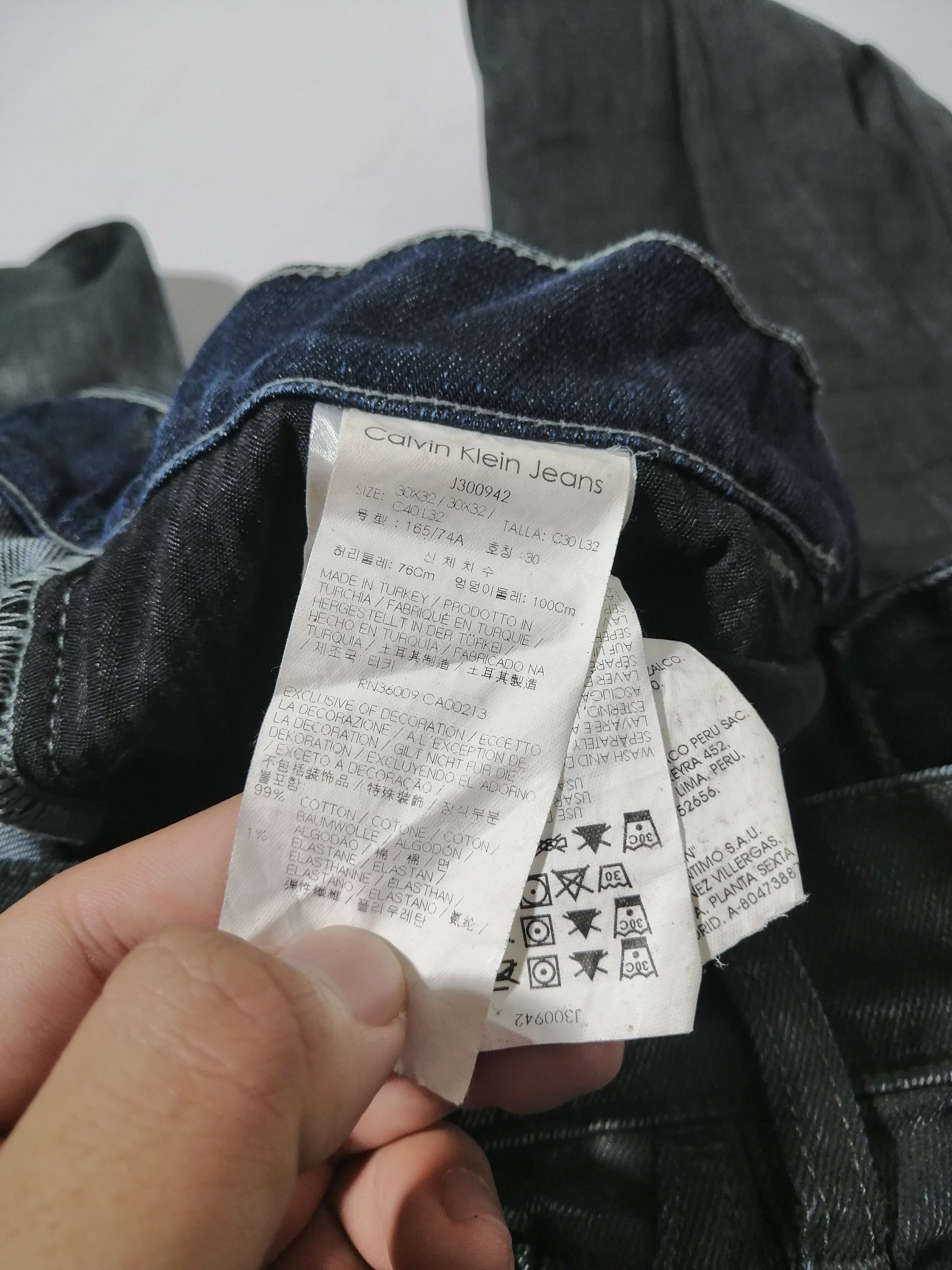Calvin Klein Calvin Klein Skinny Fit Nice Design Denim Jeans Size US 32 / EU 48 - 6 Thumbnail