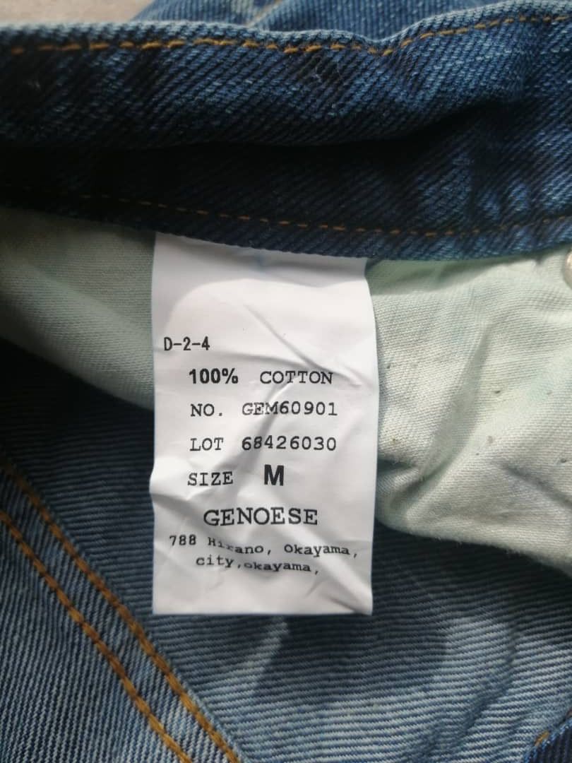 Japanese Brand RARE🔥Japanese Rusty Distress Geneose Printed Denim Size US 31 - 9 Thumbnail