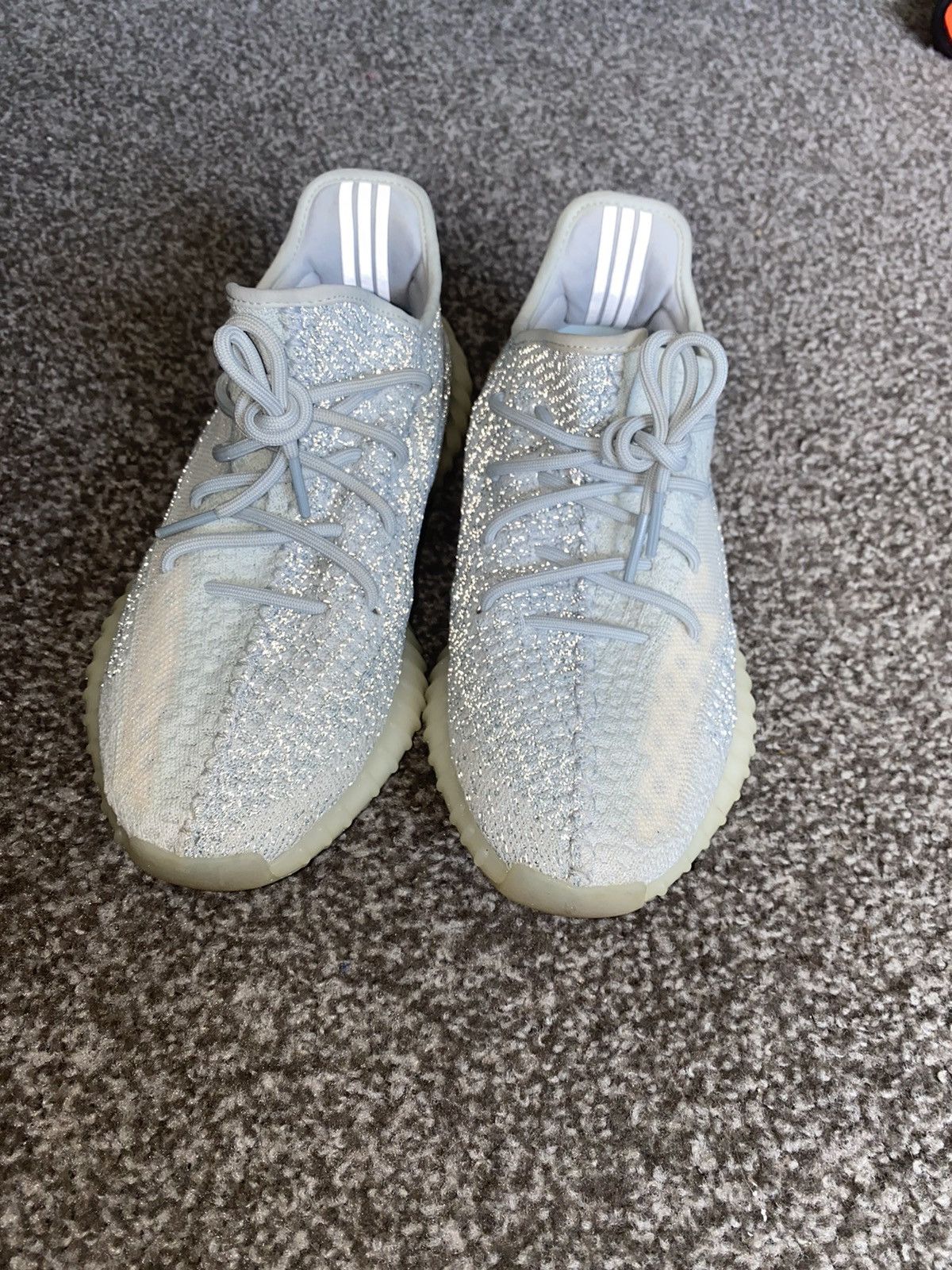 Adidas × Kanye West Size 10 Yeezy 350 Cloud White Reflective Good Condition Size US 10 / EU 43 - 14 Thumbnail