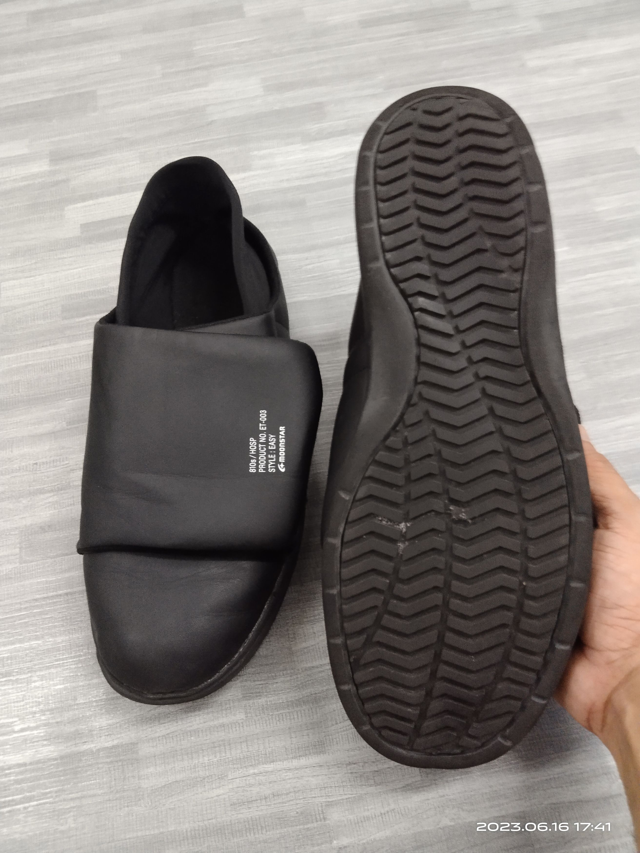 Japanese Brand × Moonstar Moonstar 810s ET003 HOSP Synthetic Leather Black Size US 9 / EU 42 - 6 Thumbnail