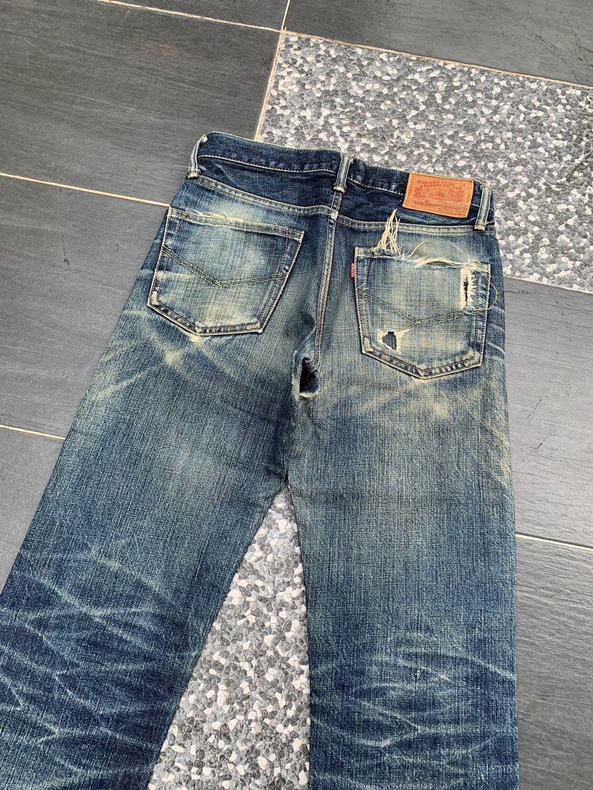 Burgus Plus × Japanese Brand Vintage Burgus Plus Distressed Denim Size US 29 - 12 Thumbnail