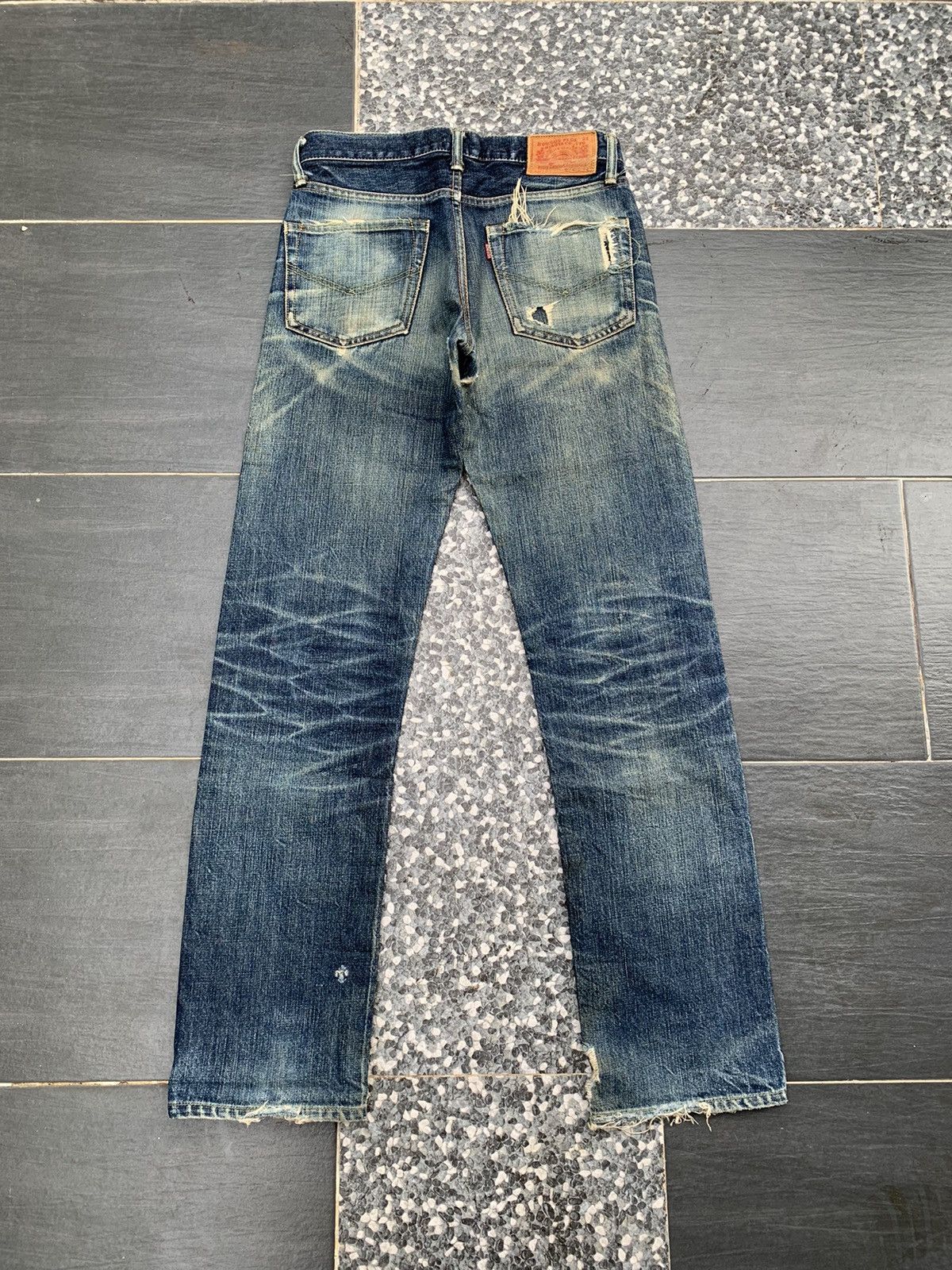 Burgus Plus × Japanese Brand Vintage Burgus Plus Distressed Denim Size US 29 - 9 Thumbnail