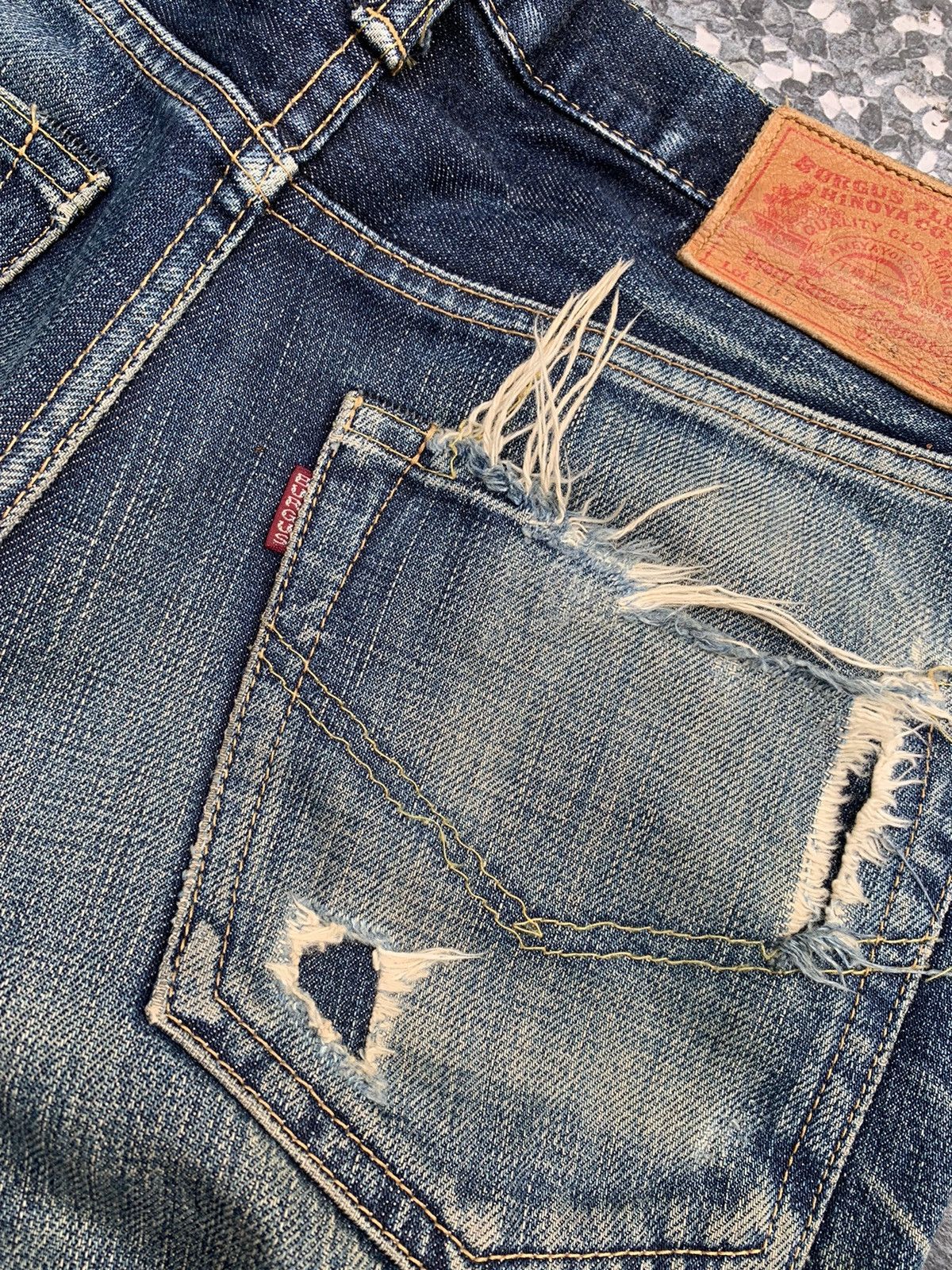 Burgus Plus × Japanese Brand Vintage Burgus Plus Distressed Denim Size US 29 - 14 Thumbnail